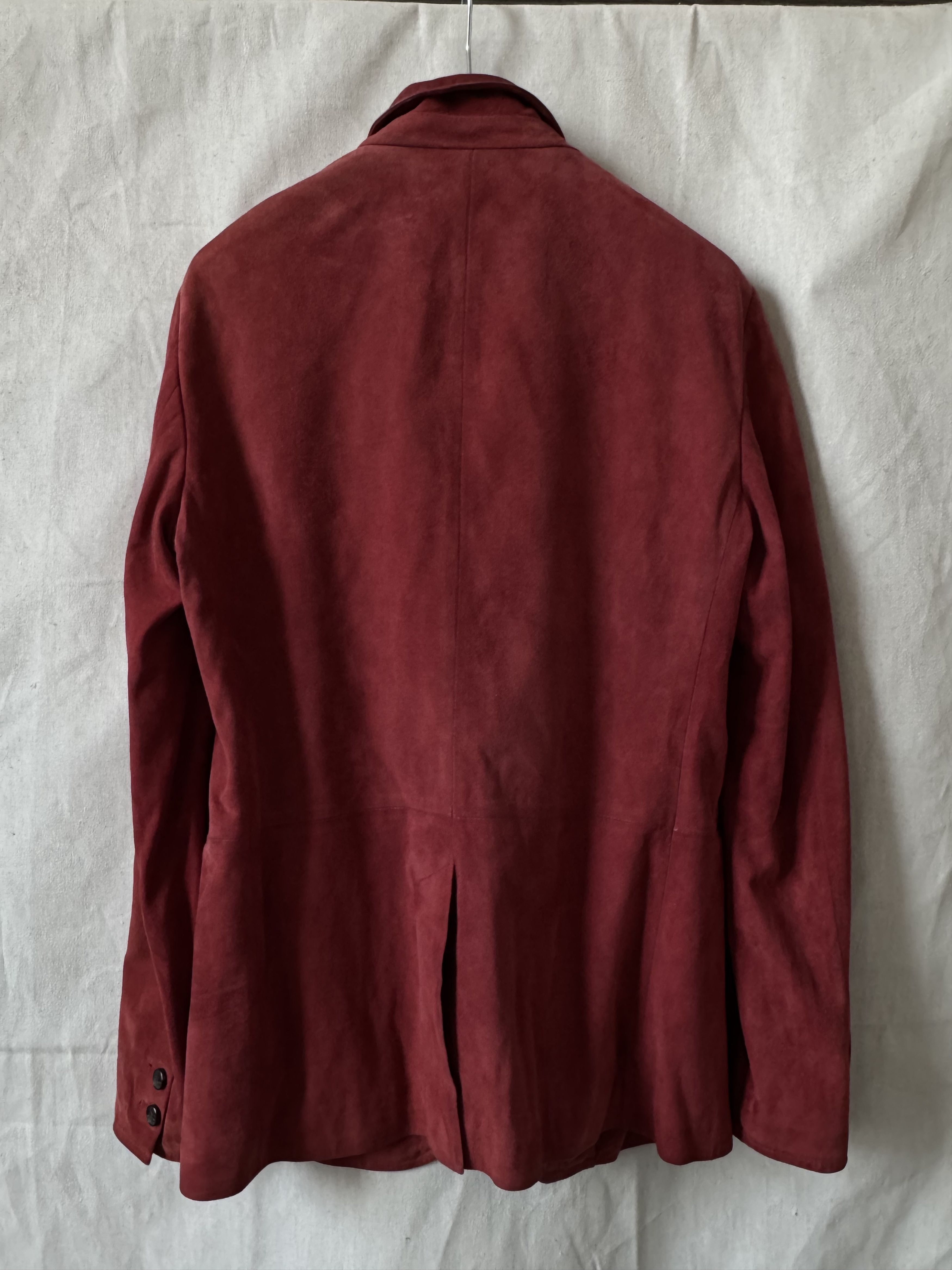 John Varvatos JOHN VARVATOS PINK SUEDE MULTIBUTTON JACKET Size 46R - 8 Thumbnail