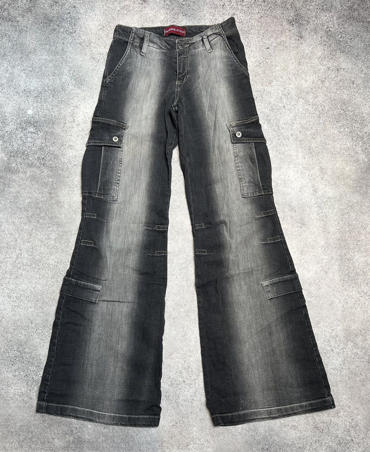 Vintage Cargo Flare Jeans