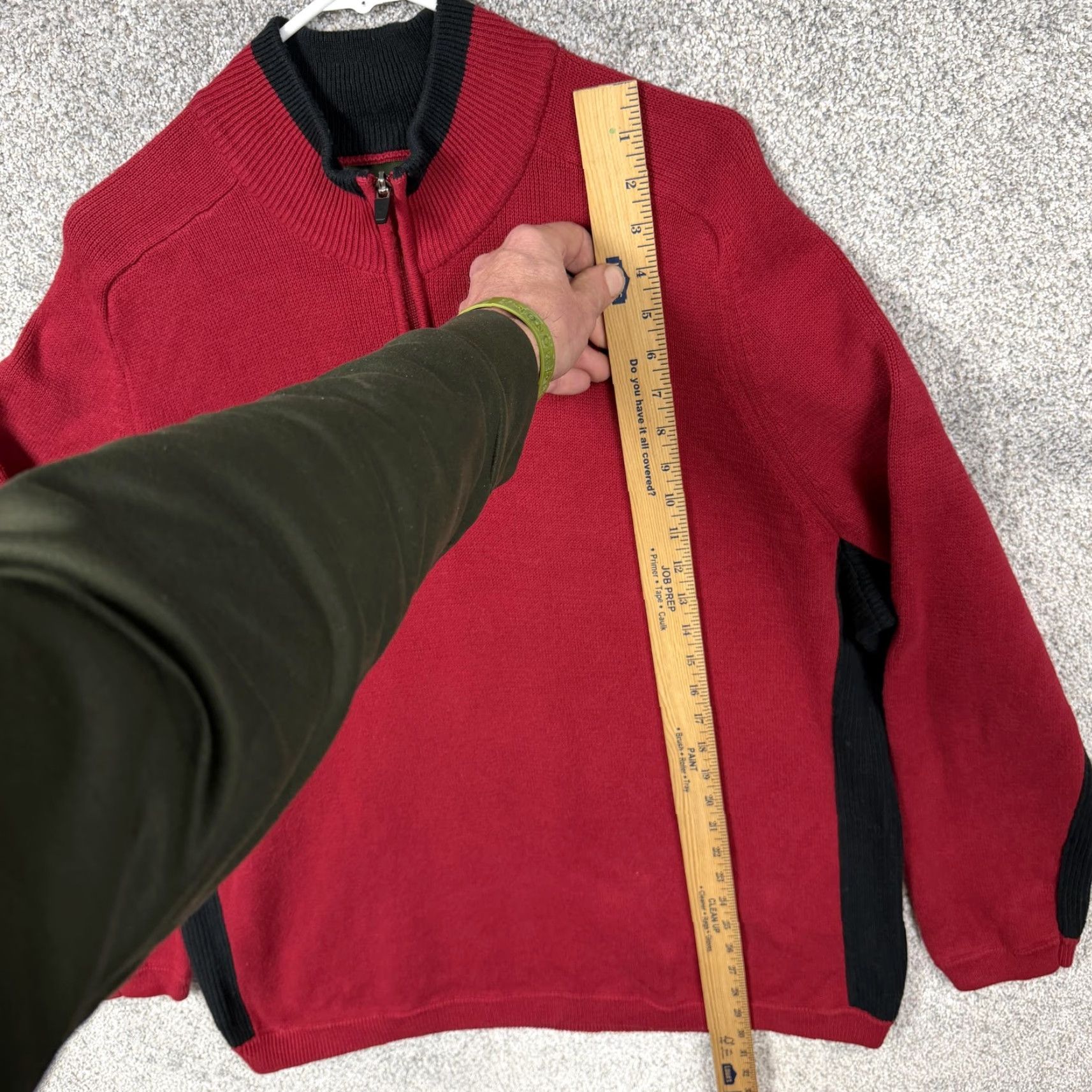 Eddie Bauer Eddie Bauer Sweater Mens 2XL Red Black 1/4 Zip Pullover Outdoor Gorpcore Knit Mock Neck Shirt Size US XXL / EU 58 / 5 - 2 Thumbnail