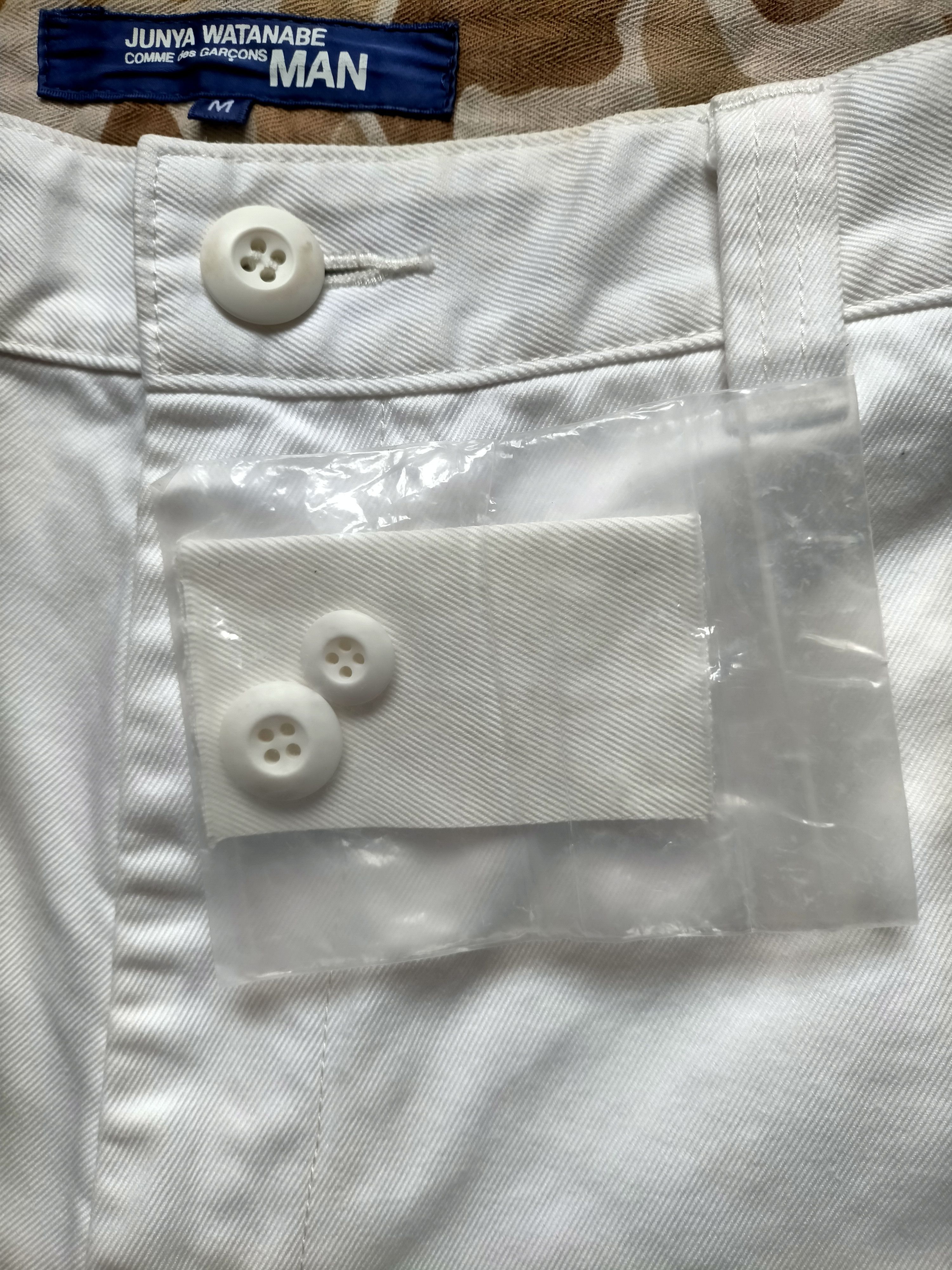 Comme des Garcons Junya Watanabe Comme des Garcons Baggy Trouser White Pants Size US 32 / EU 48 - 18 Thumbnail