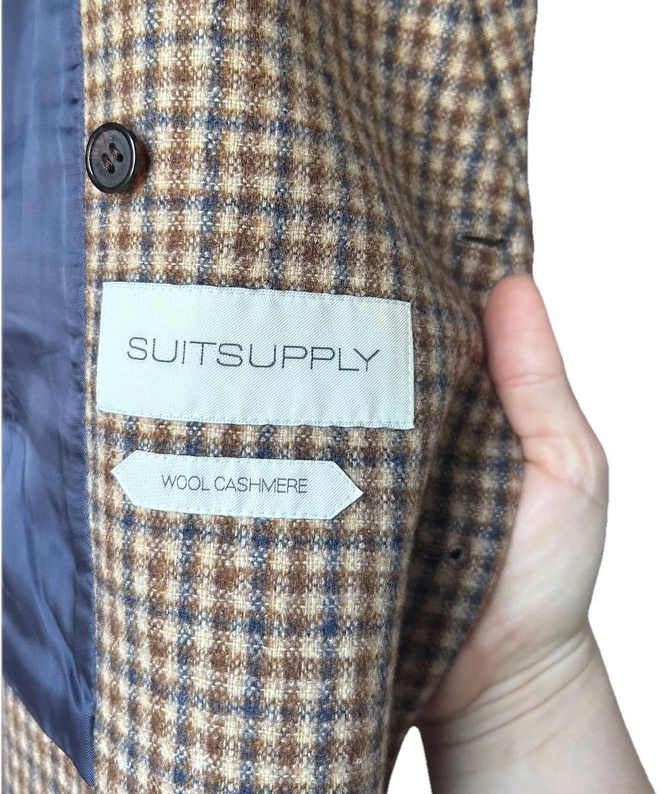 Suitsupply Suitsupply Vest Wool-Cashmere Carlo Barbera Check 2 breasted Size US M / EU 48-50 / 2 - 3 Thumbnail