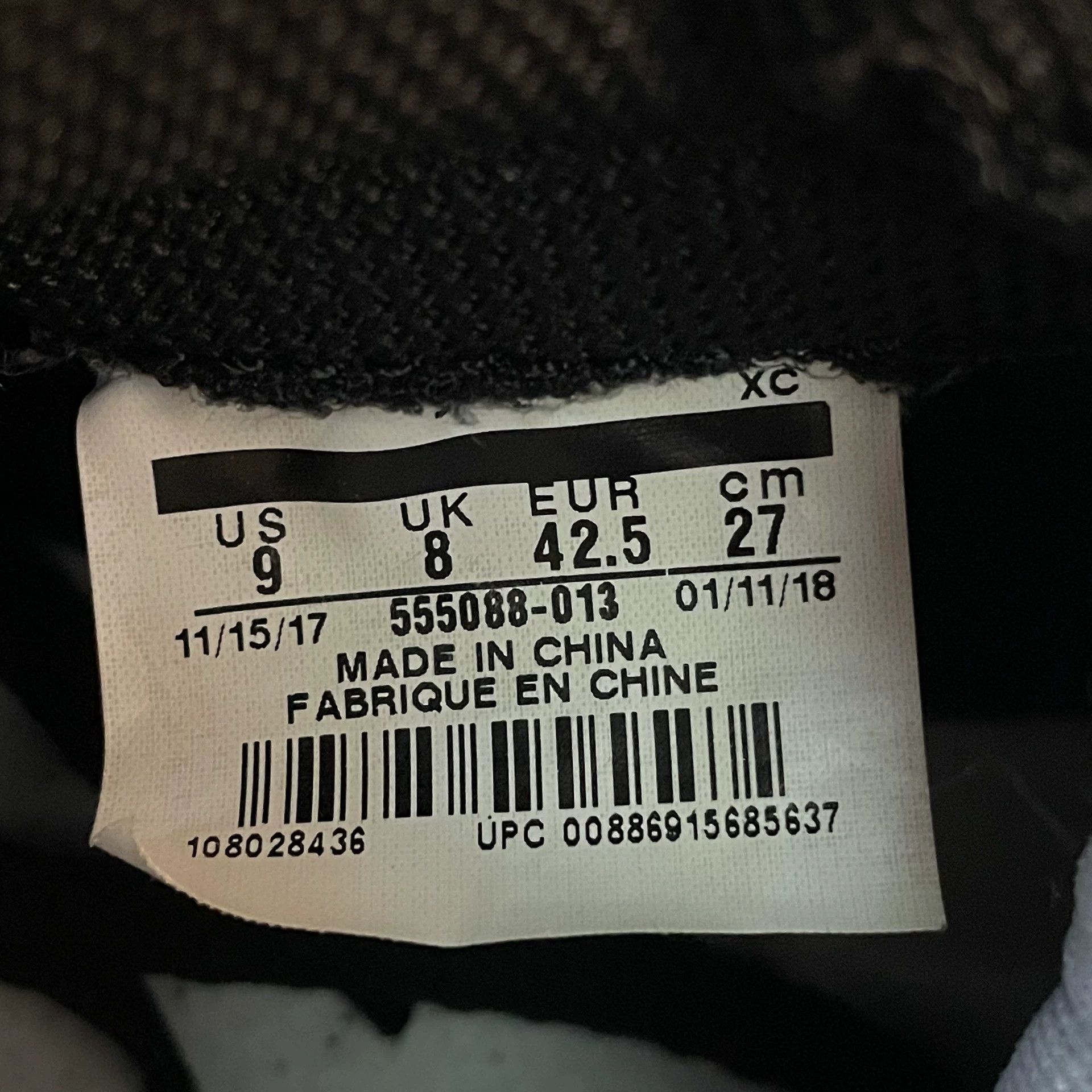 Nike Air Jordan 1 High Shadow Black/Gray 99 New No Box 42.5 Size US 9.5 / EU 42-43 - 8 Thumbnail