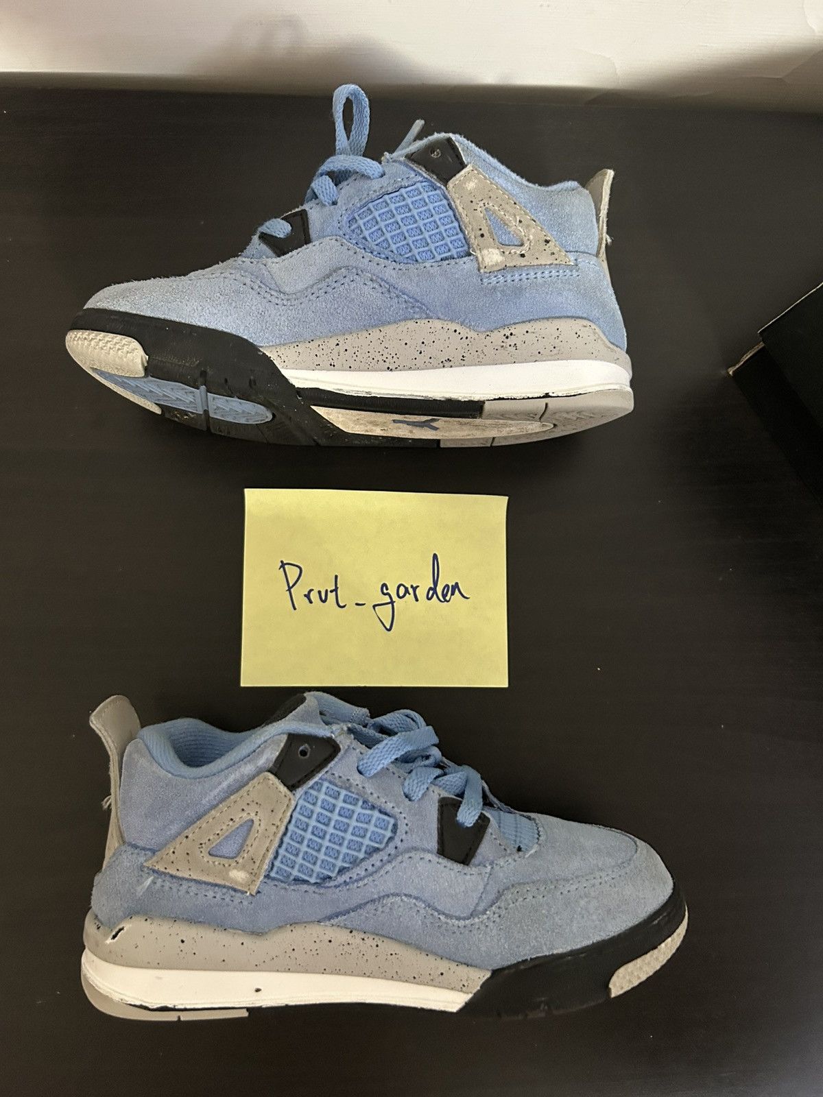 Nike (Kids) Nike Jordan 4 University Blue TD 10C Size US 10 / EU 43 - 4 Thumbnail