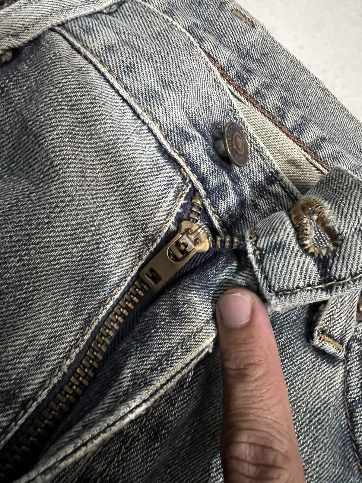 Edwin × If Six Was Nine × Japanese Brand 💥RARE💥Vintage Edwin Faded Blue Jean Japan Size US 31 - 14 Thumbnail