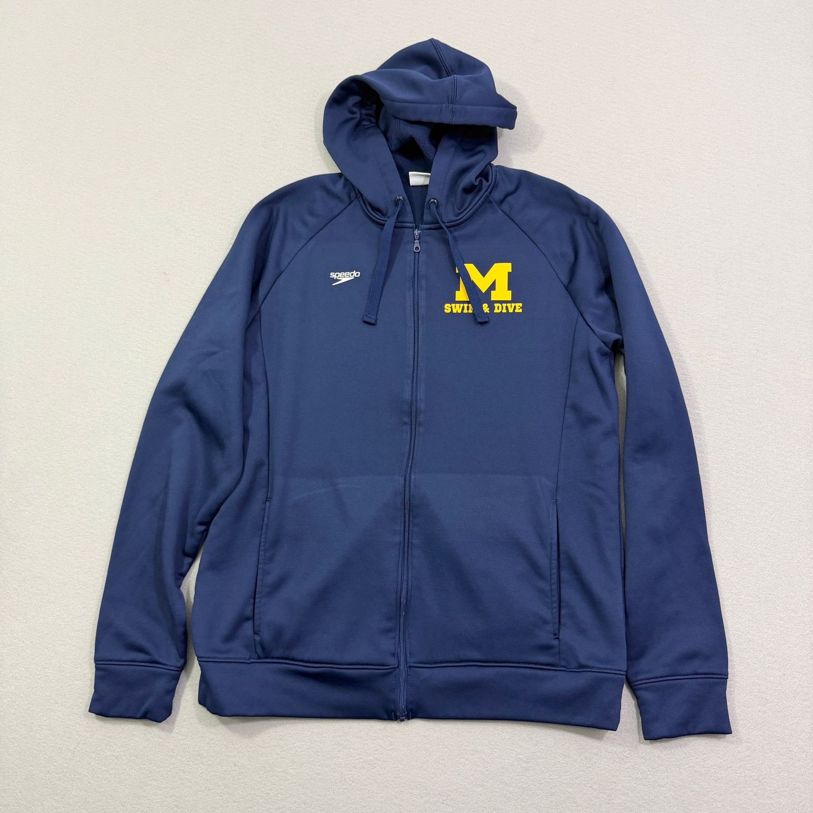Speedo Vintage Speedo Michigan Wolverines Hoodie Men's Medium Blue Size US M / EU 48-50 / 2 - 1 Thumbnail