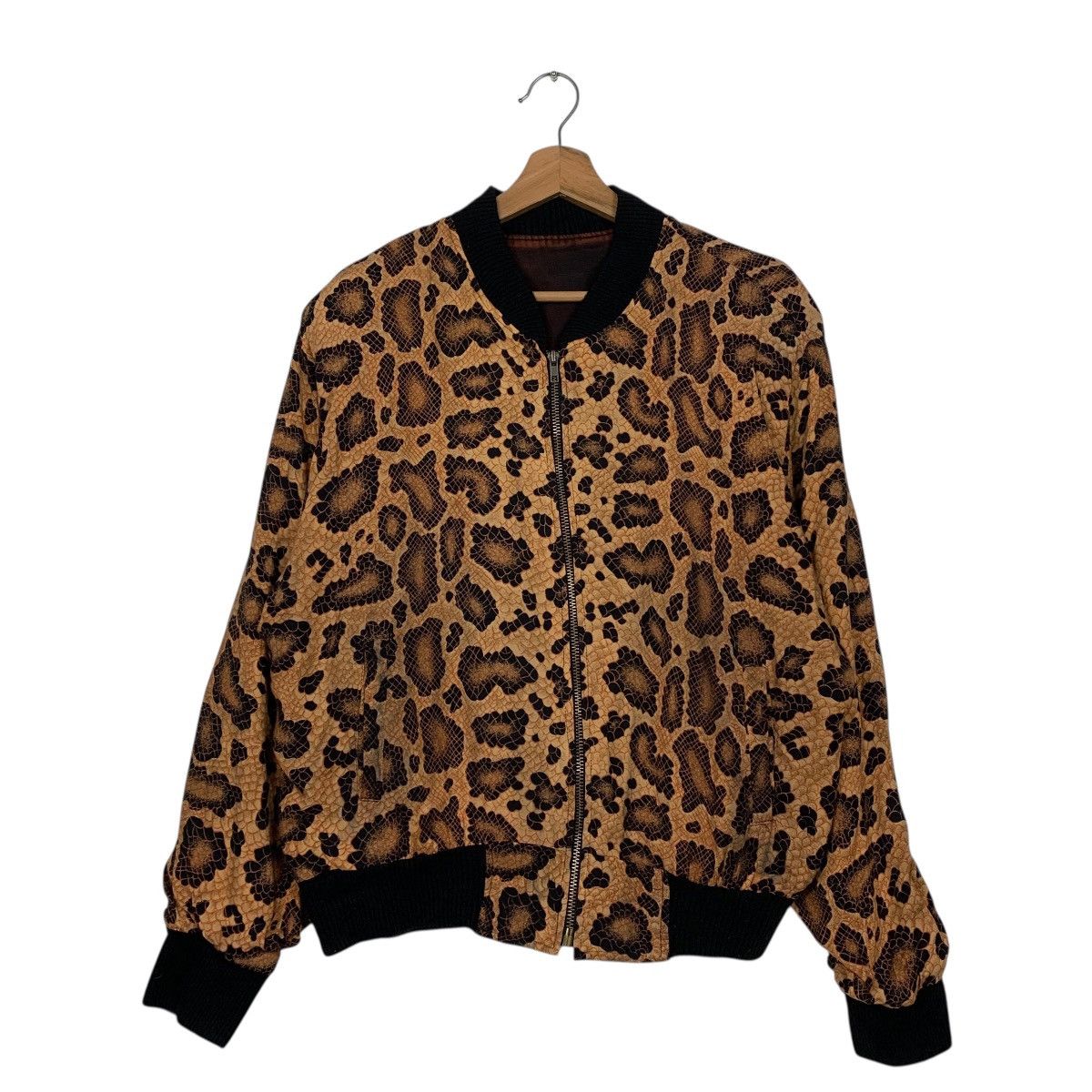 Japanese Brand Japanese Brand Leopard Design Jacket Size L / US 10 / IT 46 - 1 Thumbnail