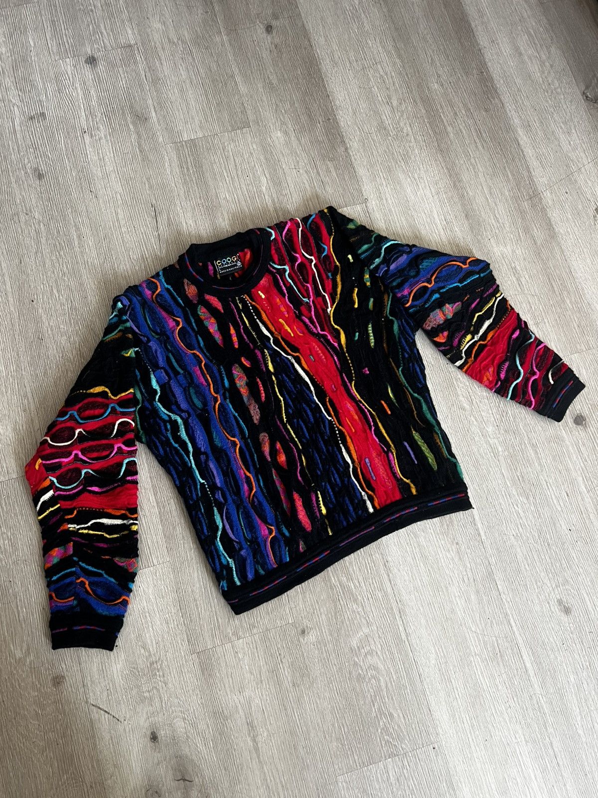 Coogi Coogi 3D knit mercerized cotton crewneck sweater Size US L / EU 52-54 / 3 - 1 Thumbnail