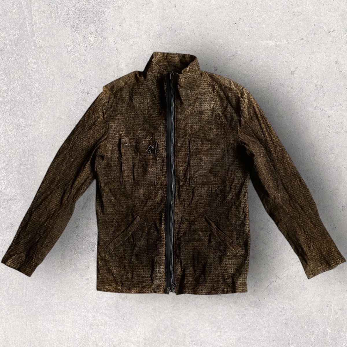 Isamu Katayama Backlash Isamu Katayama Brown Quote Leather Jacket Size US S / EU 44-46 / 1 - 3 Thumbnail