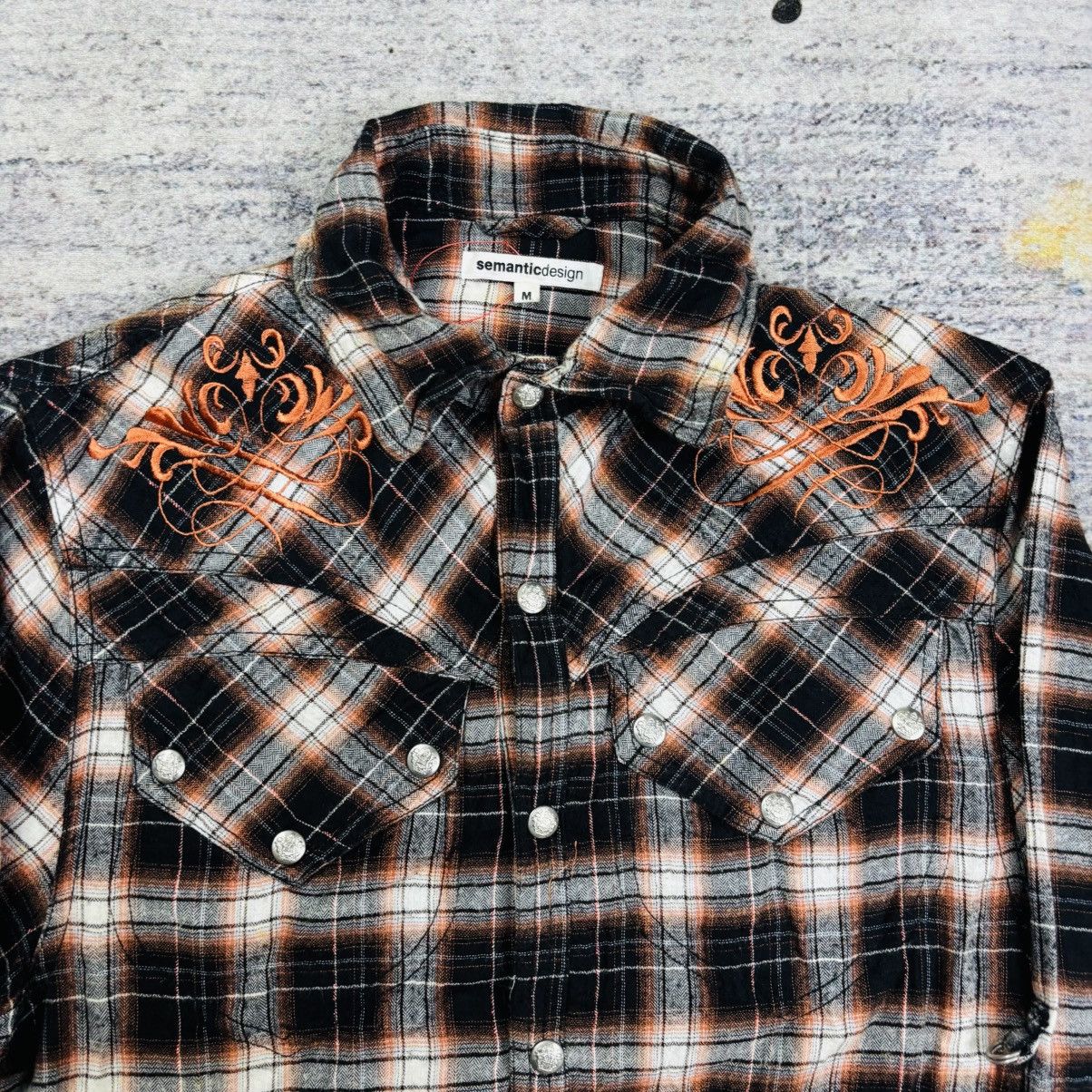 BUFFALO BOBS 2000s Semantic Design Vkei Style Tribal Western Button Shirt Size US M / EU 48-50 / 2 - 6 Thumbnail