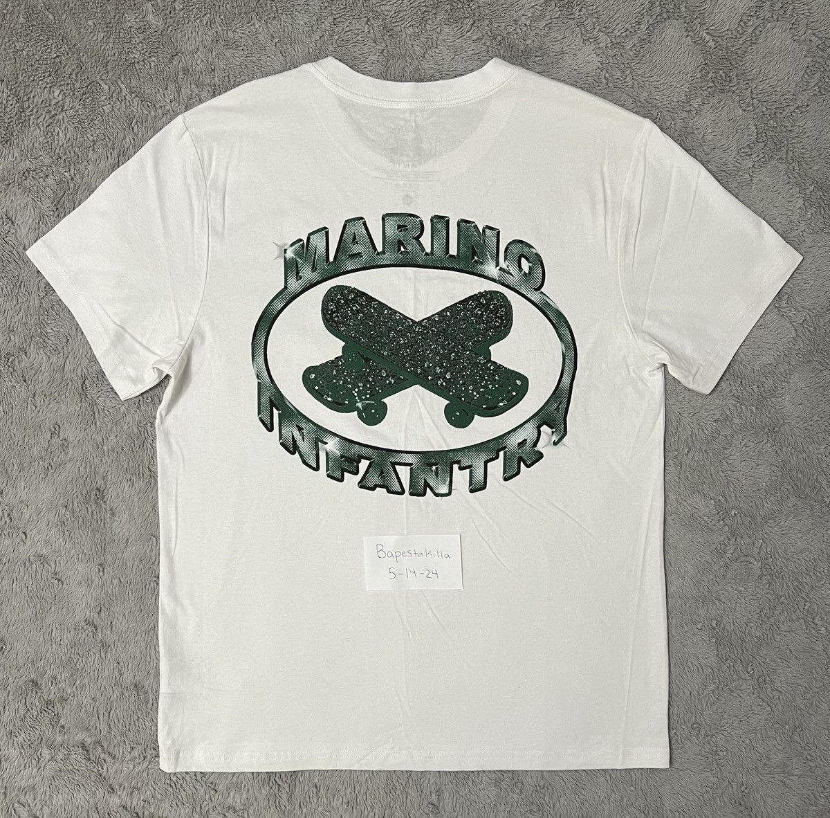 Marino Infantry Blinged Out Skateboard Tee Size shops Small