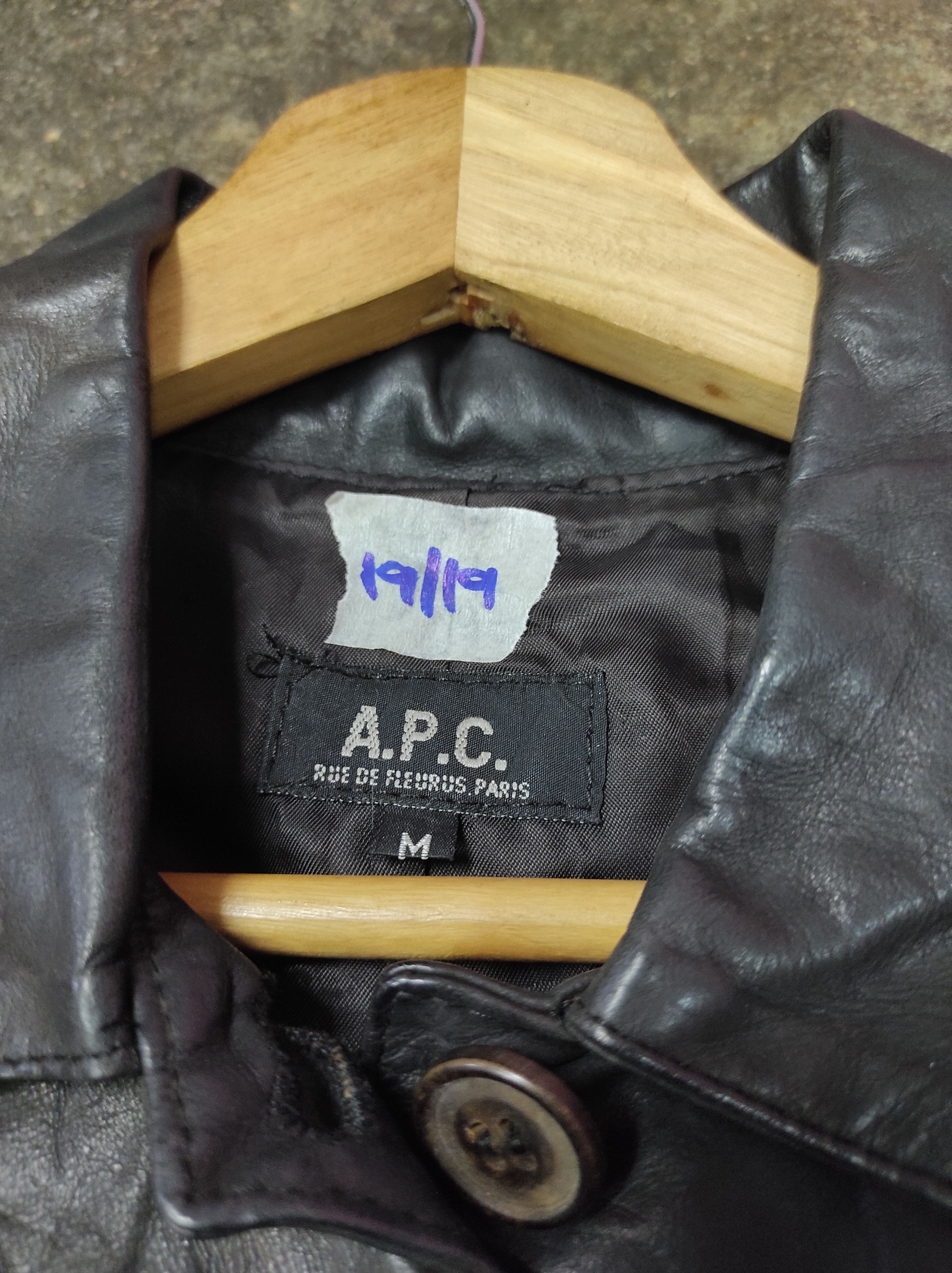 A.P.C. × Genuine Leather × Vintage APC VTG GENUINE LEATHER JACKET SUN FADED Size US M / EU 48-50 / 2 - 9 Thumbnail