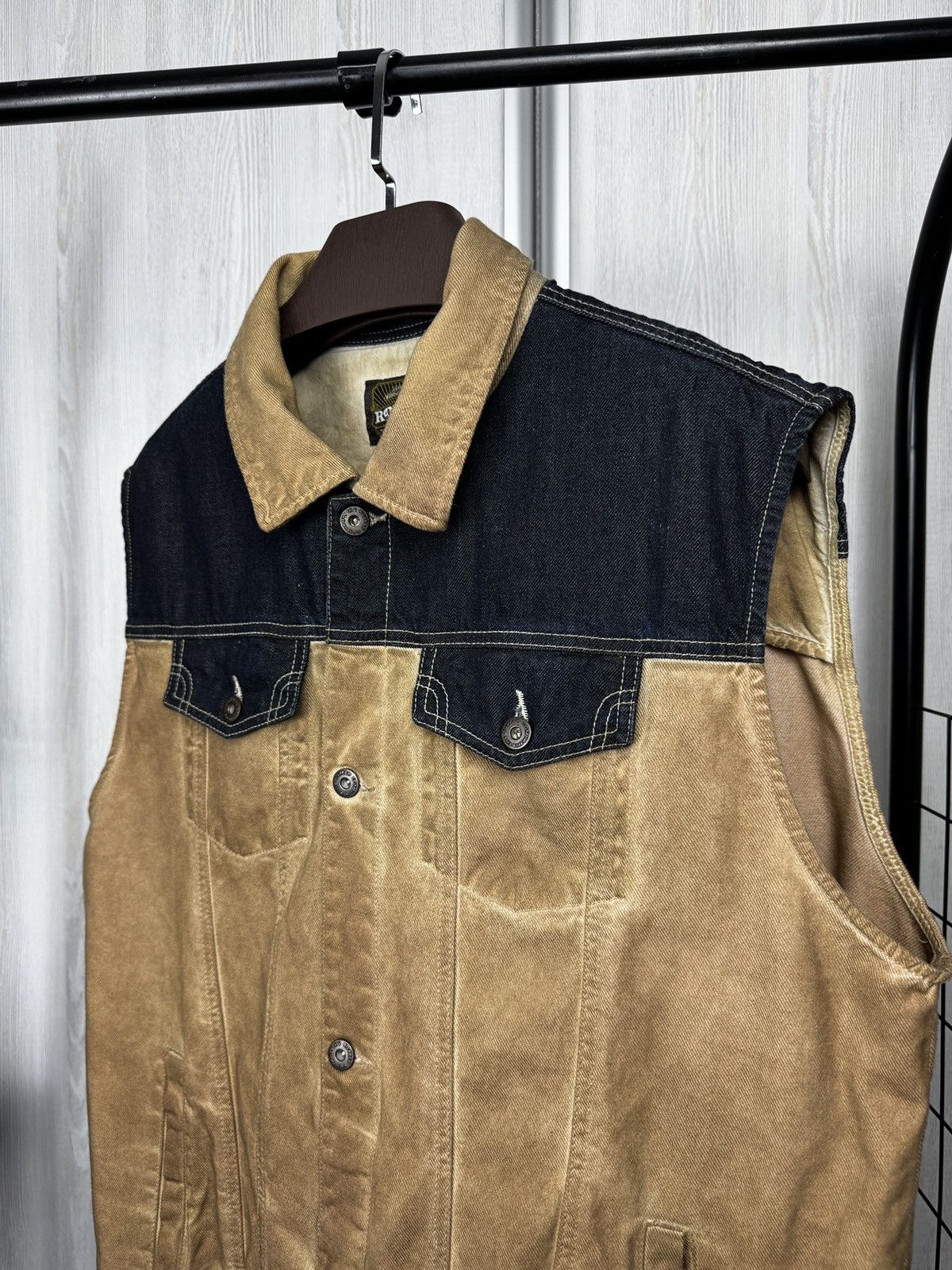 THE ROKKER COMPANY The Rokker Company mixed denim motorcycle vest size XXXL Size US XXL / EU 58 / 5 - 5 Thumbnail