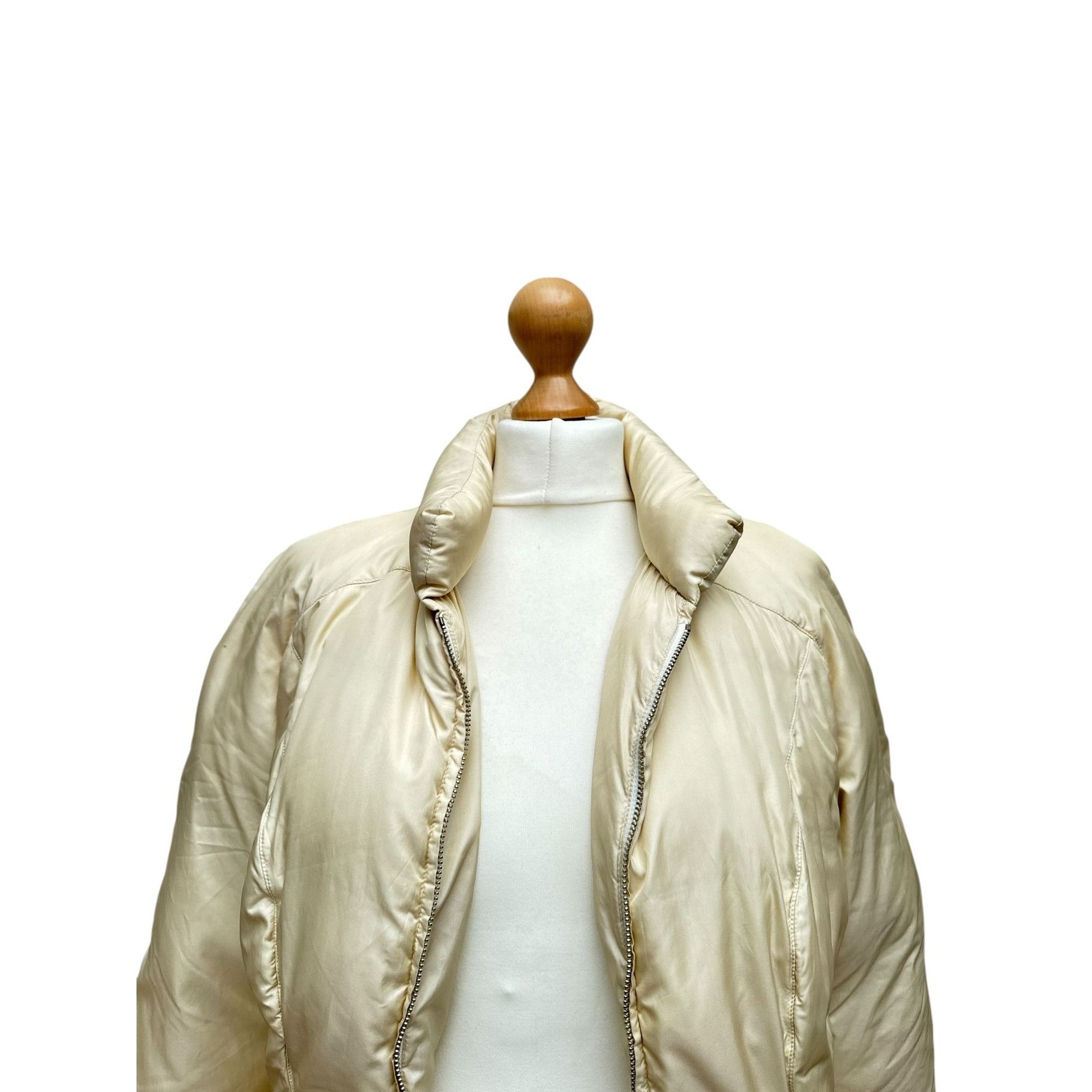 Thierry Mugler Vintage Beige-Gold Puffer Jacket Size M / US 6-8 / IT 42-44 - 3 Thumbnail