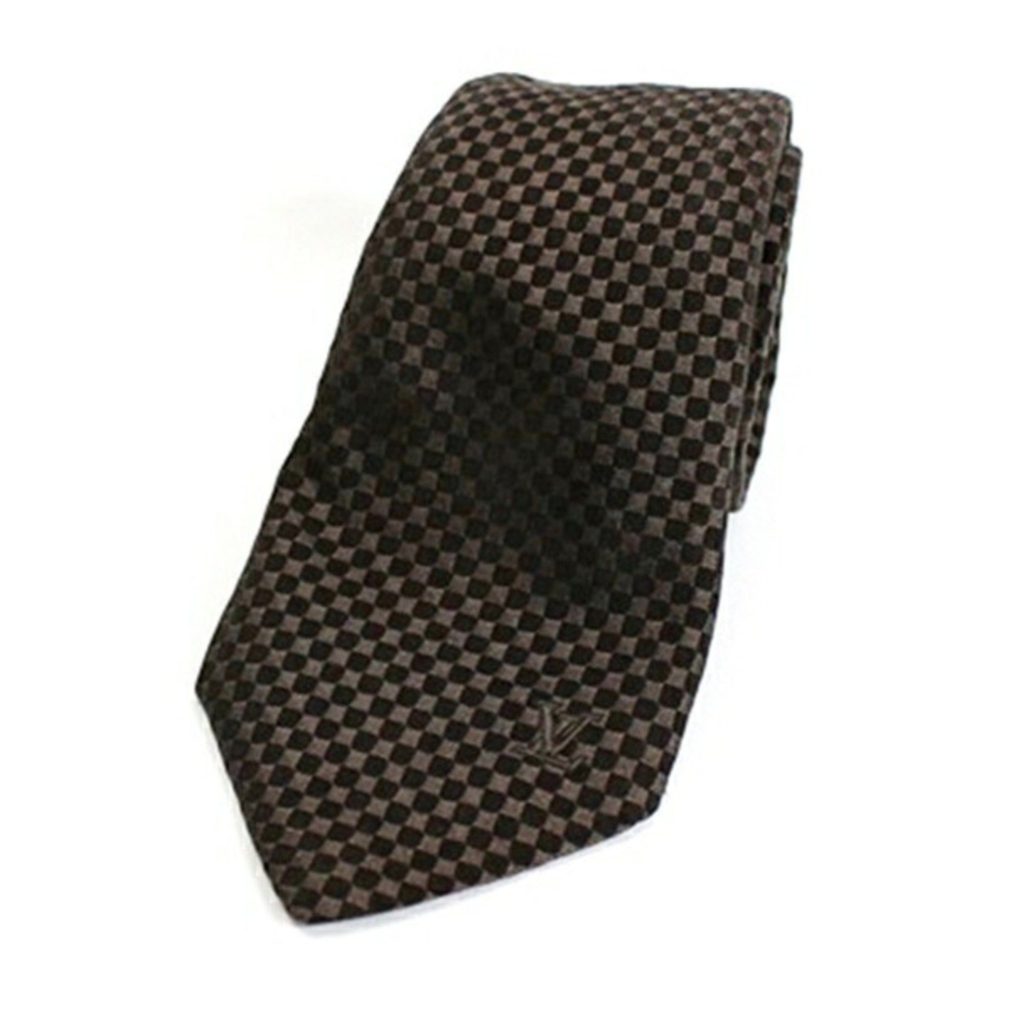 Louis Vuitton Louis Vuitton Silk Tie Damier Pattern LOUIS VUITTON Men's Size ONE SIZE - 1 Thumbnail