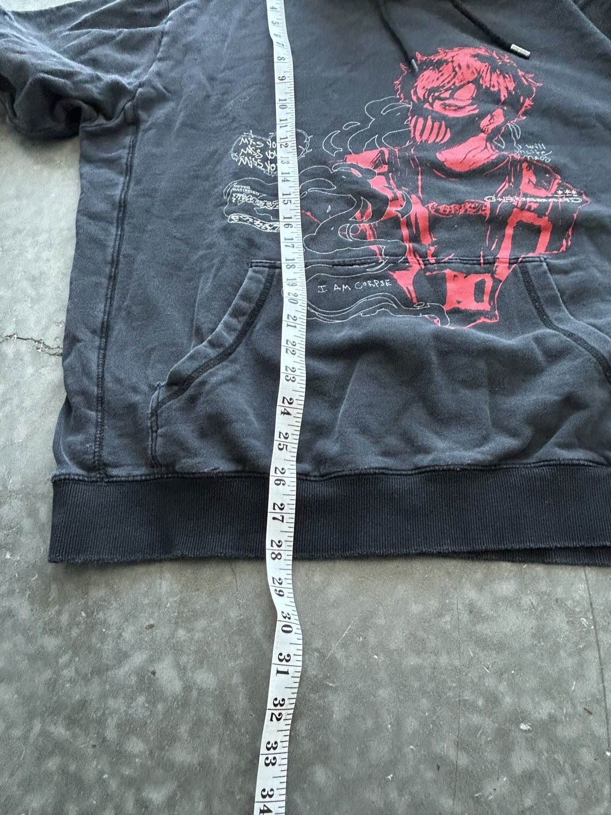 Vintage Faded Thrashed Corpse Husband Hoodie Size US XXL / EU 58 / 5 - 11 Thumbnail