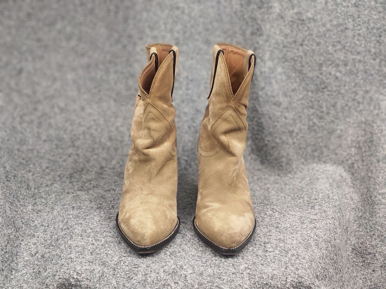 Isabel Marant Isabel Marant Leyane suede cowboy Ankl Boots Vintage Western Size US 10 / IT 40 - 8 Thumbnail