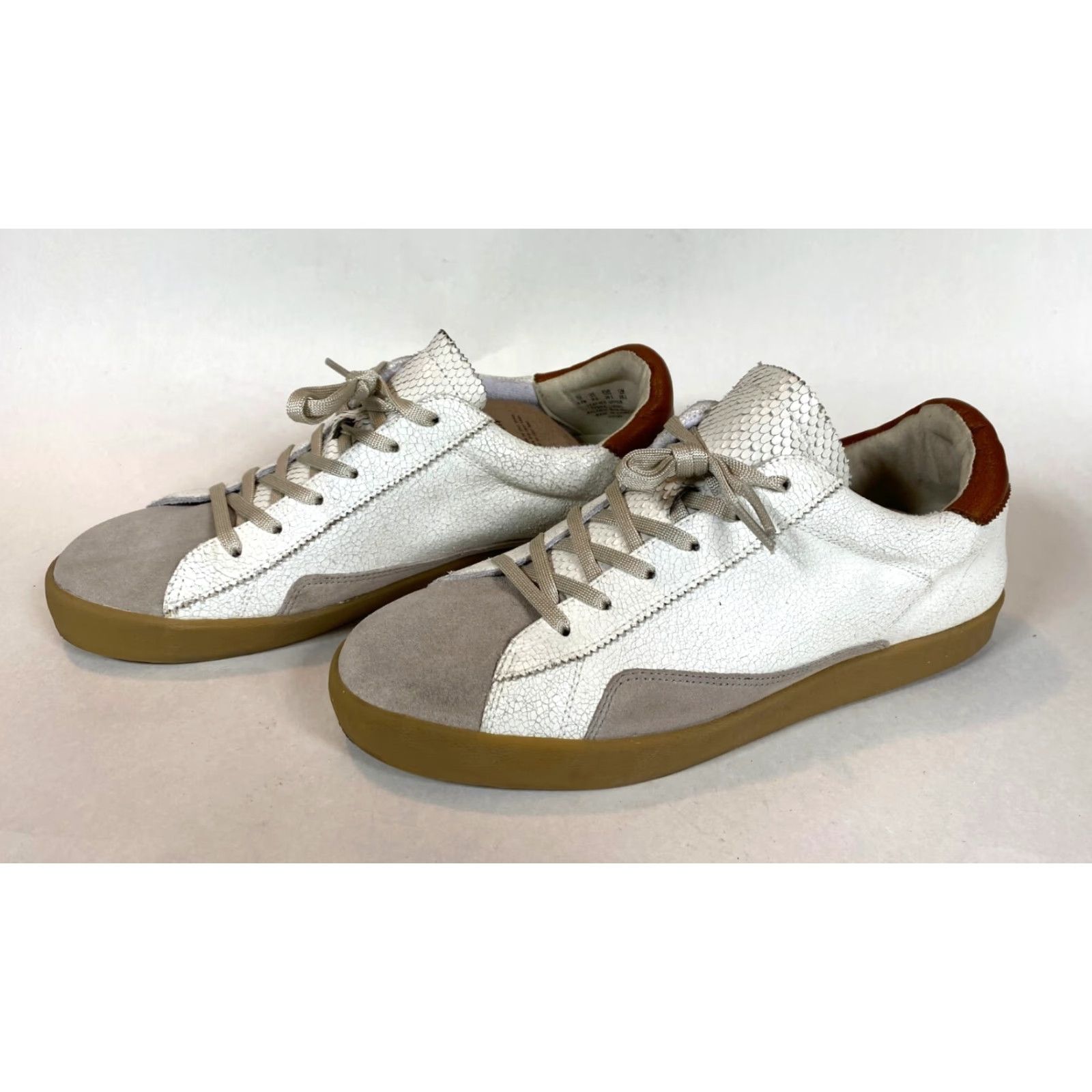 Sam Edelman Sam Edelman Prima Sneakers Women Leather White Gray Size US 8.5 Size US 7 / IT 37 - 6 Thumbnail