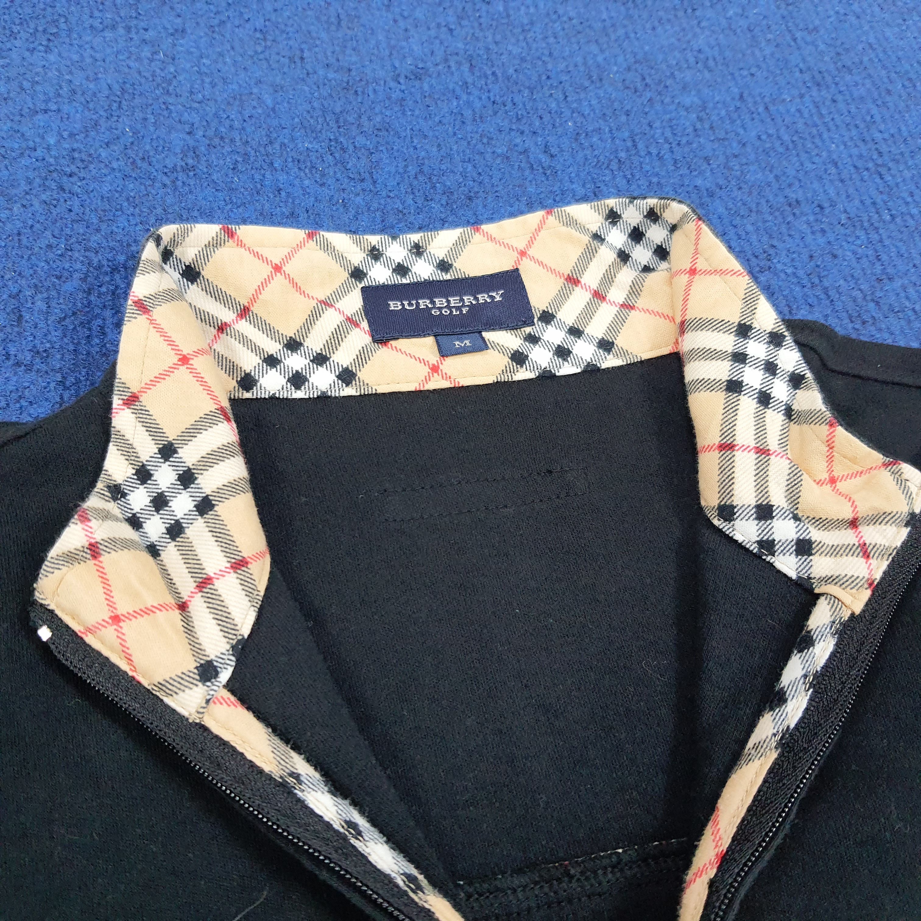 Burberry × Vintage Vintage Burberry Golf Nova Check Half Zipper Long Sleeve Size S / US 4 / IT 40 - 5 Thumbnail