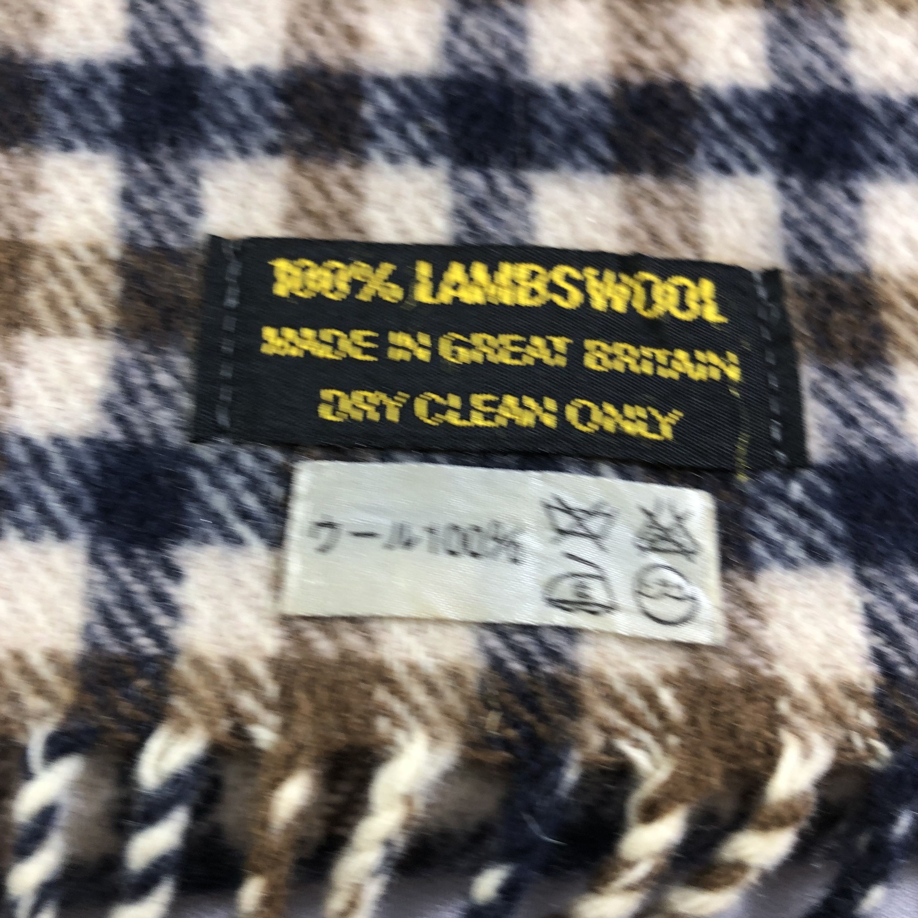 Aquascutum Aquascutum Gingham Wool Scarf Muffler Neckwear V2246 Size ONE SIZE - 5 Thumbnail