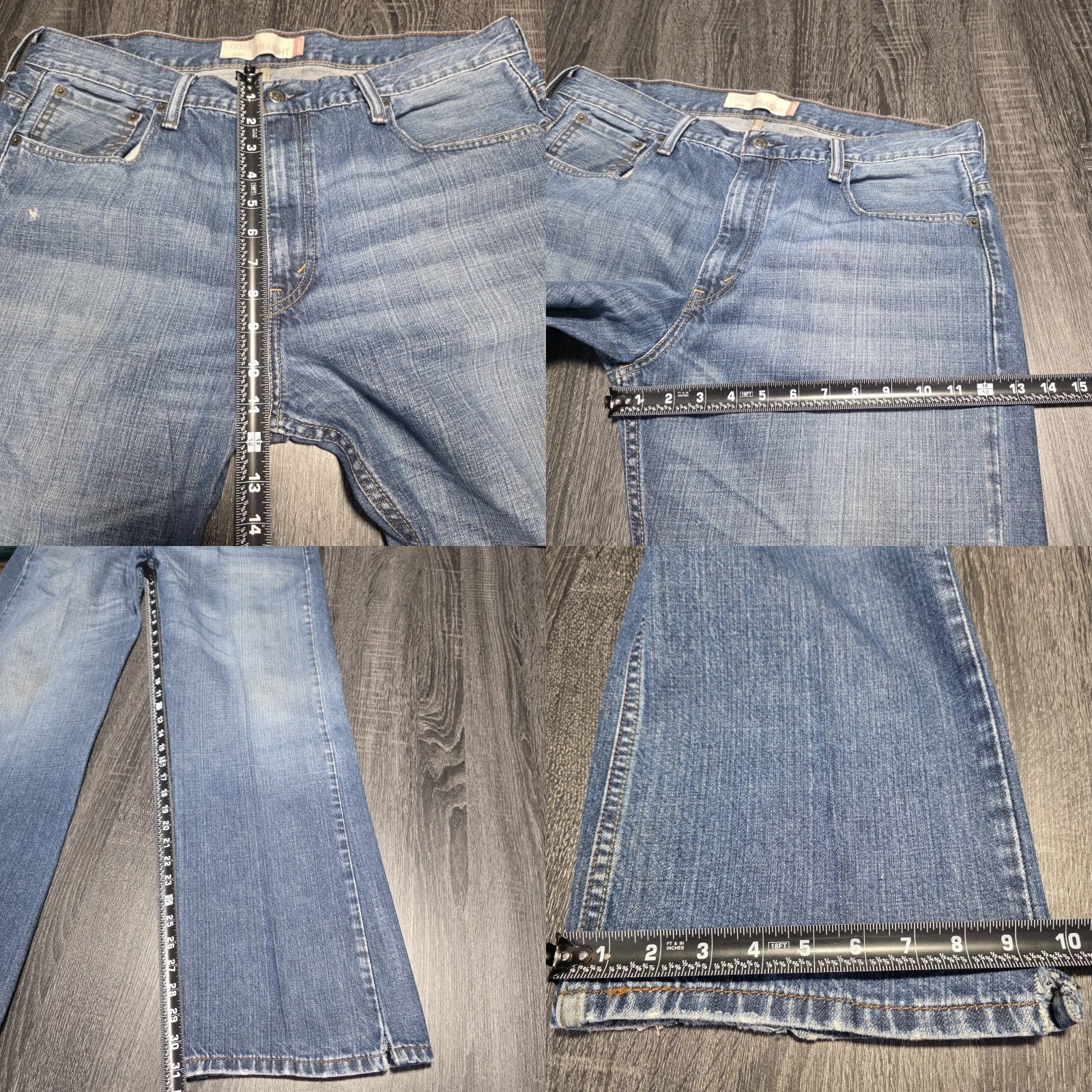 Levi's VINTAGE Levi's 569 Jeans Mens Blue 36x32 Skater Grunge Distressed Fade Size US 36 / EU 52 - 8 Thumbnail