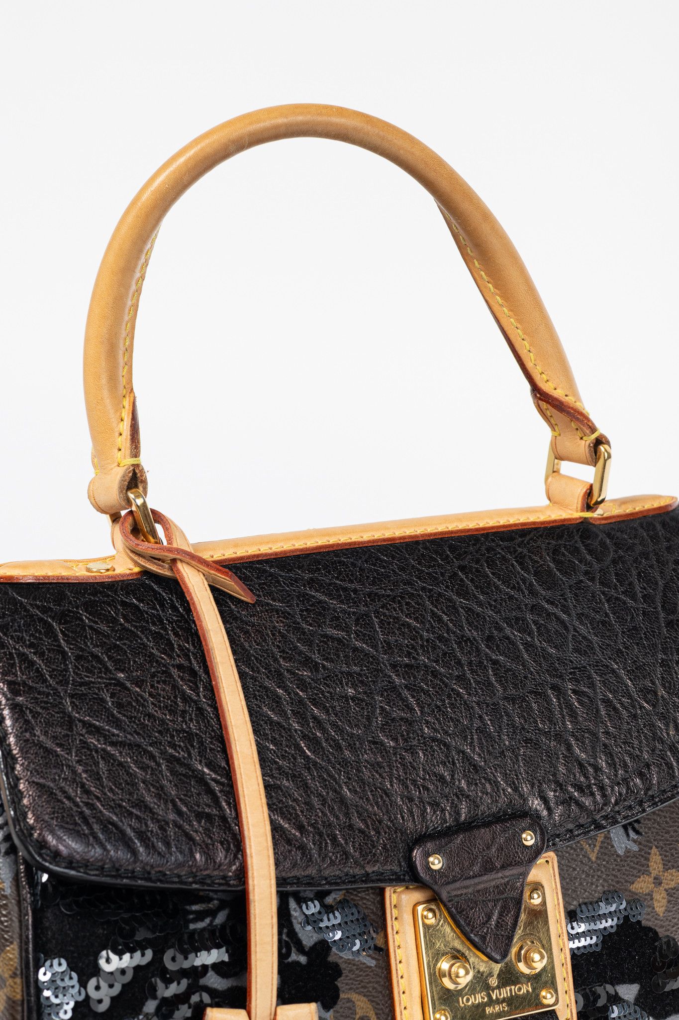 Louis Vuitton Louis Vuitton AW10 Carrousel Monogram Fleur de Jais Handbag Size ONE SIZE - 6 Thumbnail