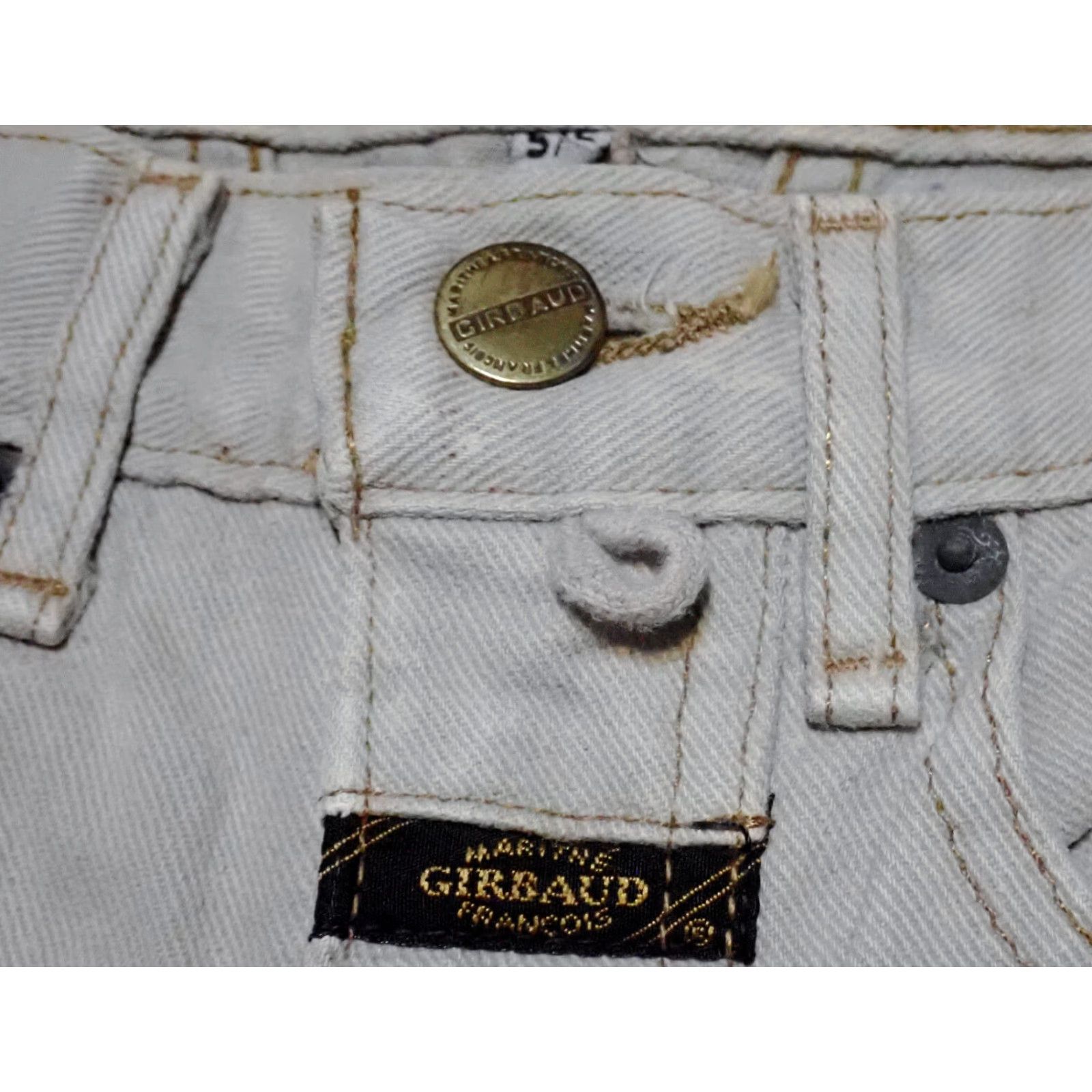 Denime Vintage Marithe Francois Girbaud Women's Denim Shorts 90s High Rise Gray Casual Travel Size 5/6 Size 27" / US 4 / IT 40 - 5 Thumbnail