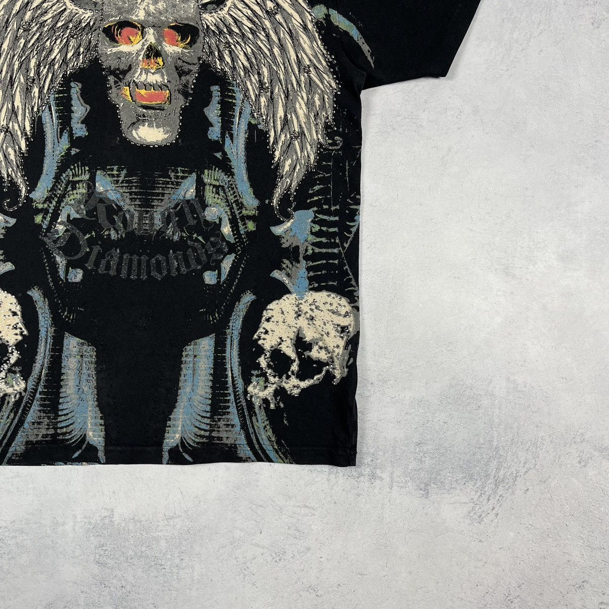 Affliction Vintage Affliction style Crazy All Over Print T shirt 00’s Size US L / EU 52-54 / 3 - 4 Thumbnail