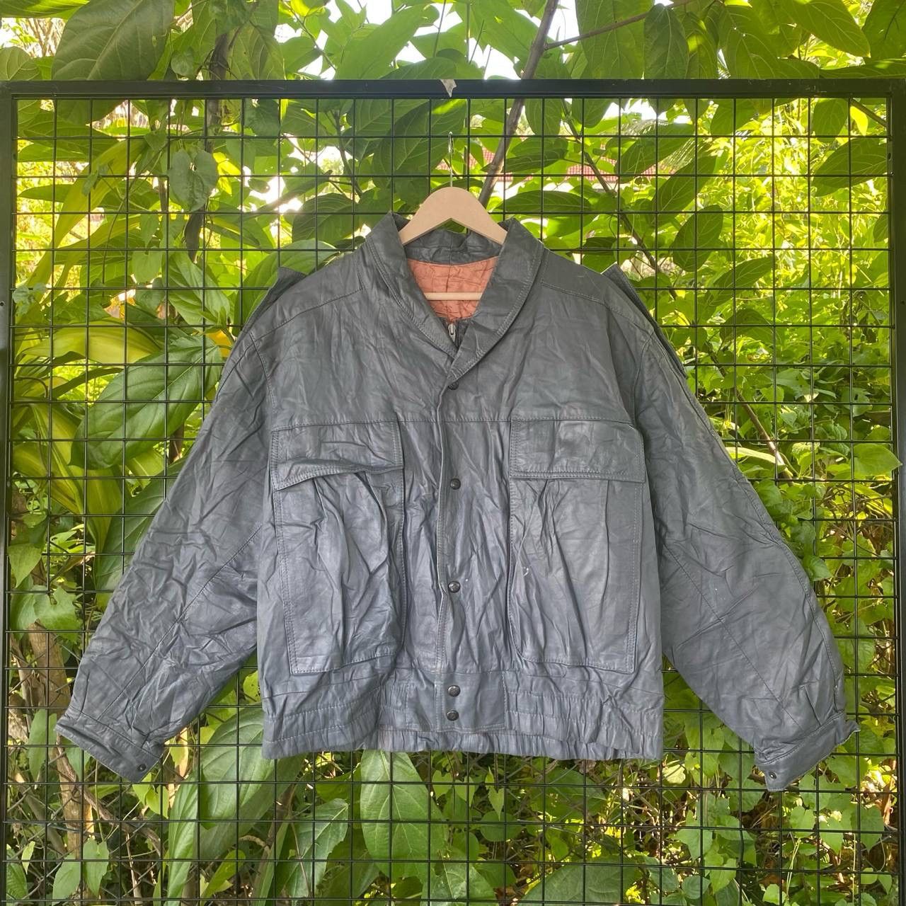 Genuine Leather × Vintage Vintage Nappa Vacca Bondage Caw Leather Jacket Size US XL / EU 56 / 4 - 2 Thumbnail