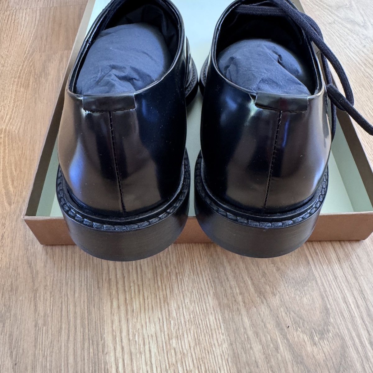 Burberry Burberry Streamdale leather lace-up shoes In Black Size 39.5 Size US 6.5 / EU 39-40 - 4 Thumbnail