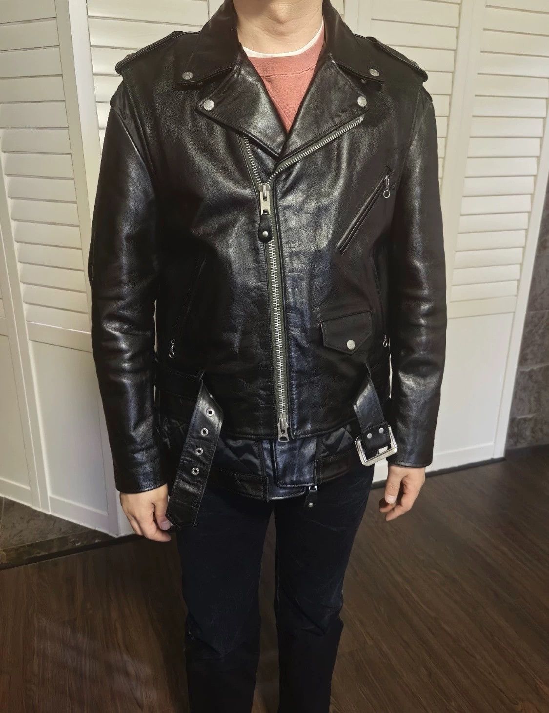 Sacai Sacai x MADSAKI x Schott Cowhide Quilted Biker Zip-up Leathe Size US M / EU 48-50 / 2 - 5 Thumbnail