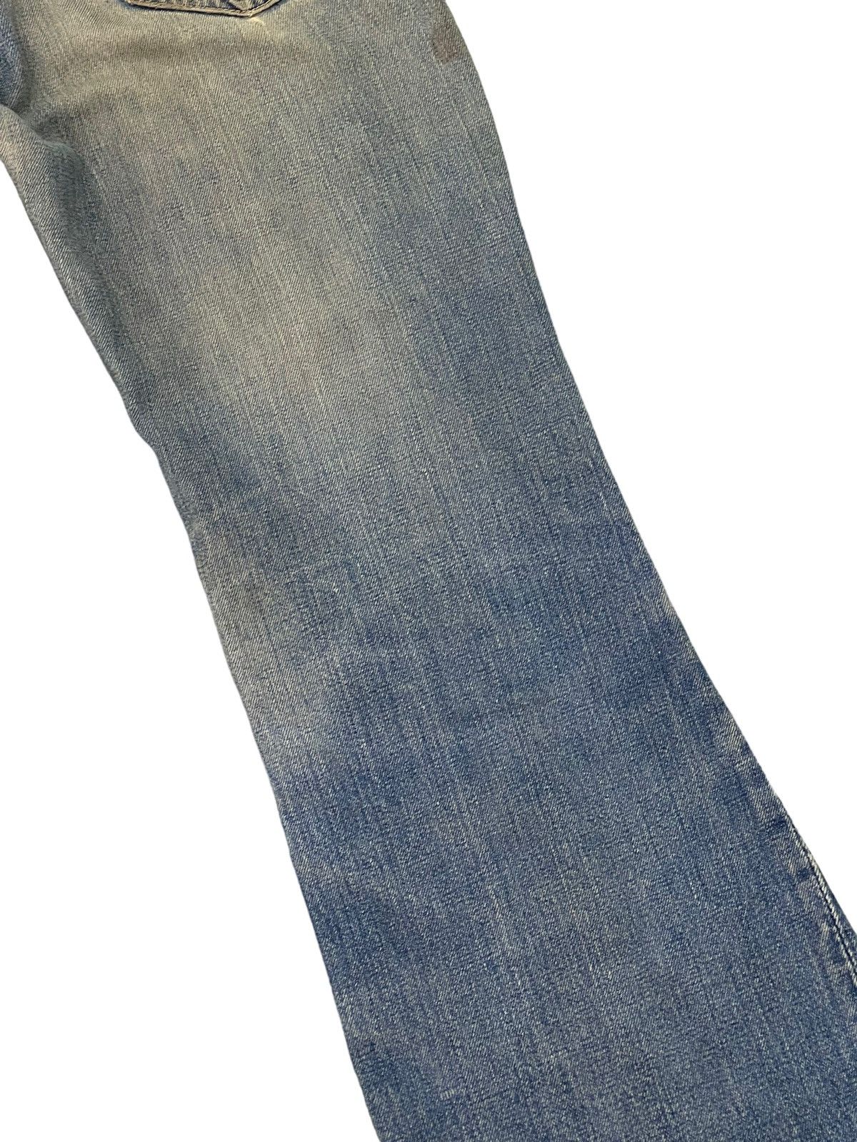 Japanese Brand Flare Jeans Vtg 80s Big John Japan Distress Bell Bottom 7🟦5 Size US 30 / EU 46 - 16 Thumbnail