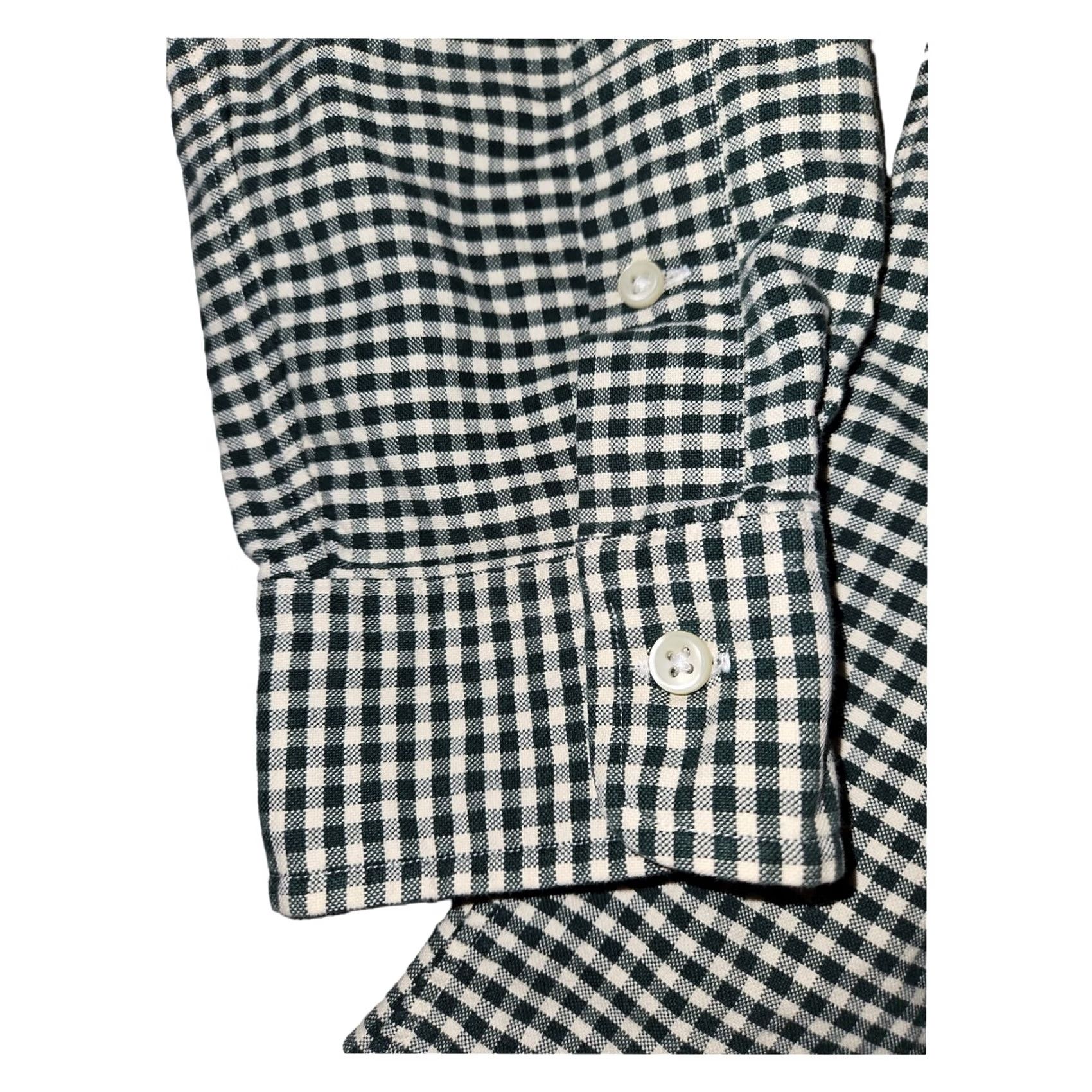 Ralph Lauren VINTAGE Ralph Lauren Shirt Mens L Green Button Down Men Gingham Check Long Sleeve VGT Size US L / EU 52-54 / 3 - 5 Thumbnail