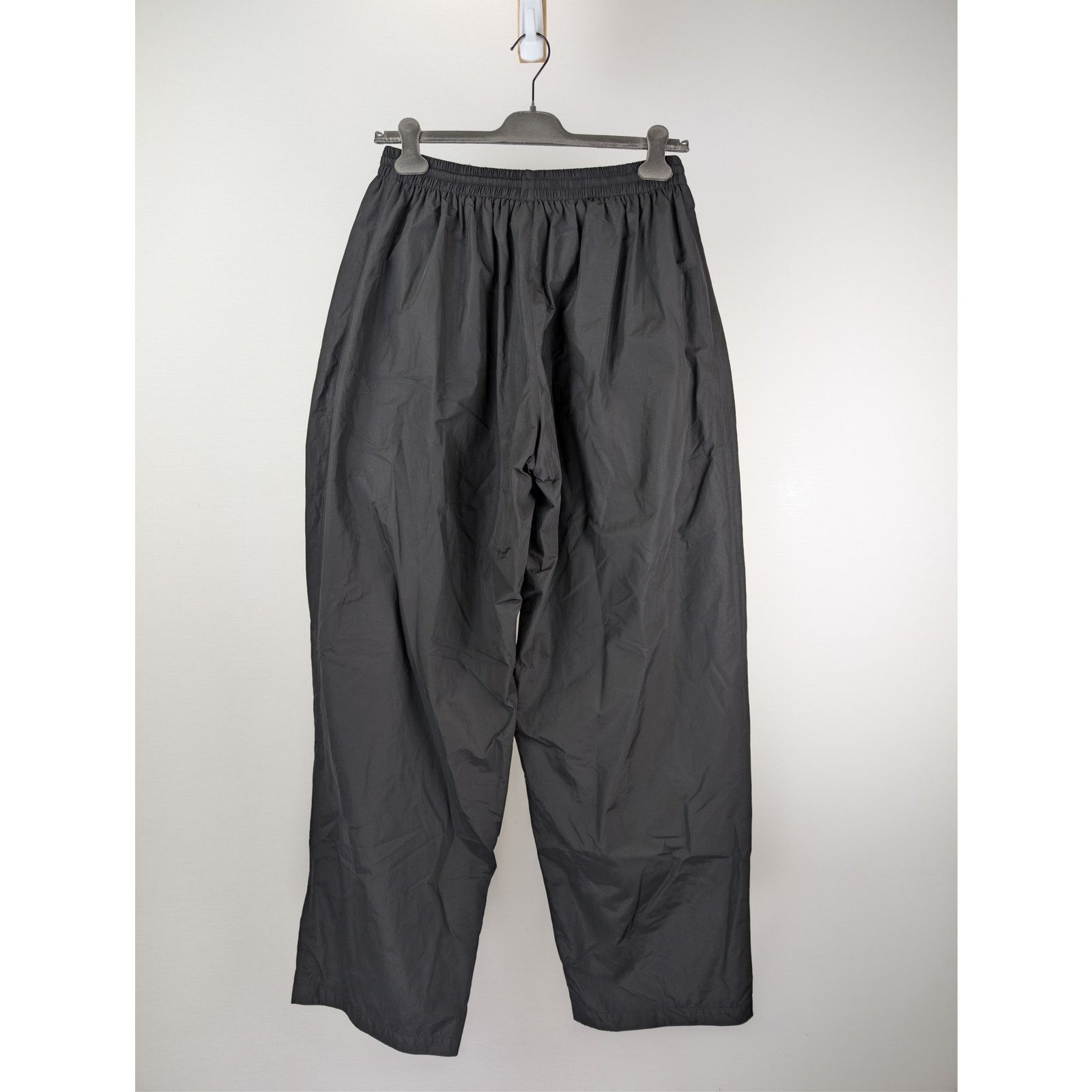Balenciaga o1rshd1 Techno Poplin Minimal Tracksuit Pants Trousers Black Size US 34 / EU 50 - 8 Thumbnail