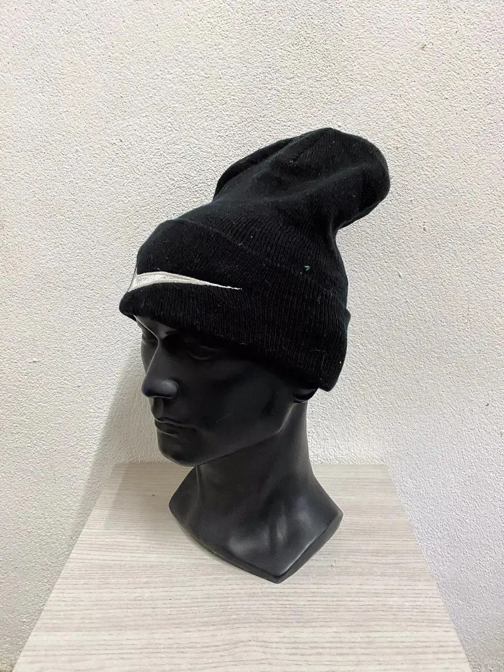 Nike × Vintage Nike Swoosh Beanie Hat Size ONE SIZE - 3 Thumbnail
