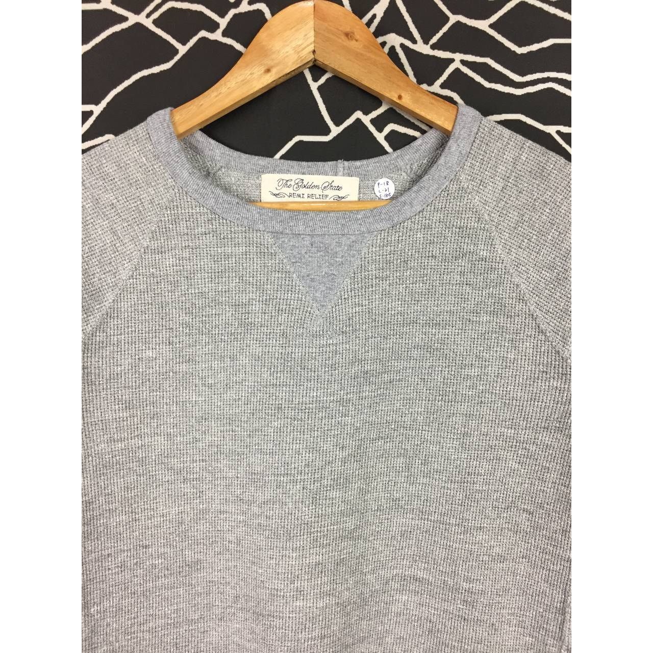 Japanese Brand × Remi Relief × Vintage Remi Relief The Golden State Waffle Knit Longsleeve Tee Size S / US 4 / IT 40 - 3 Thumbnail
