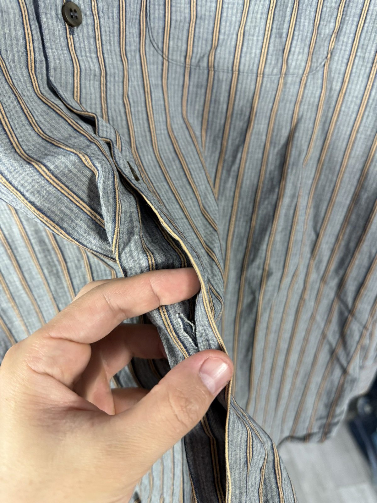 Armani Armani Jeans luxury vintage designer striped shirt Size US XL / EU 56 / 4 - 6 Thumbnail