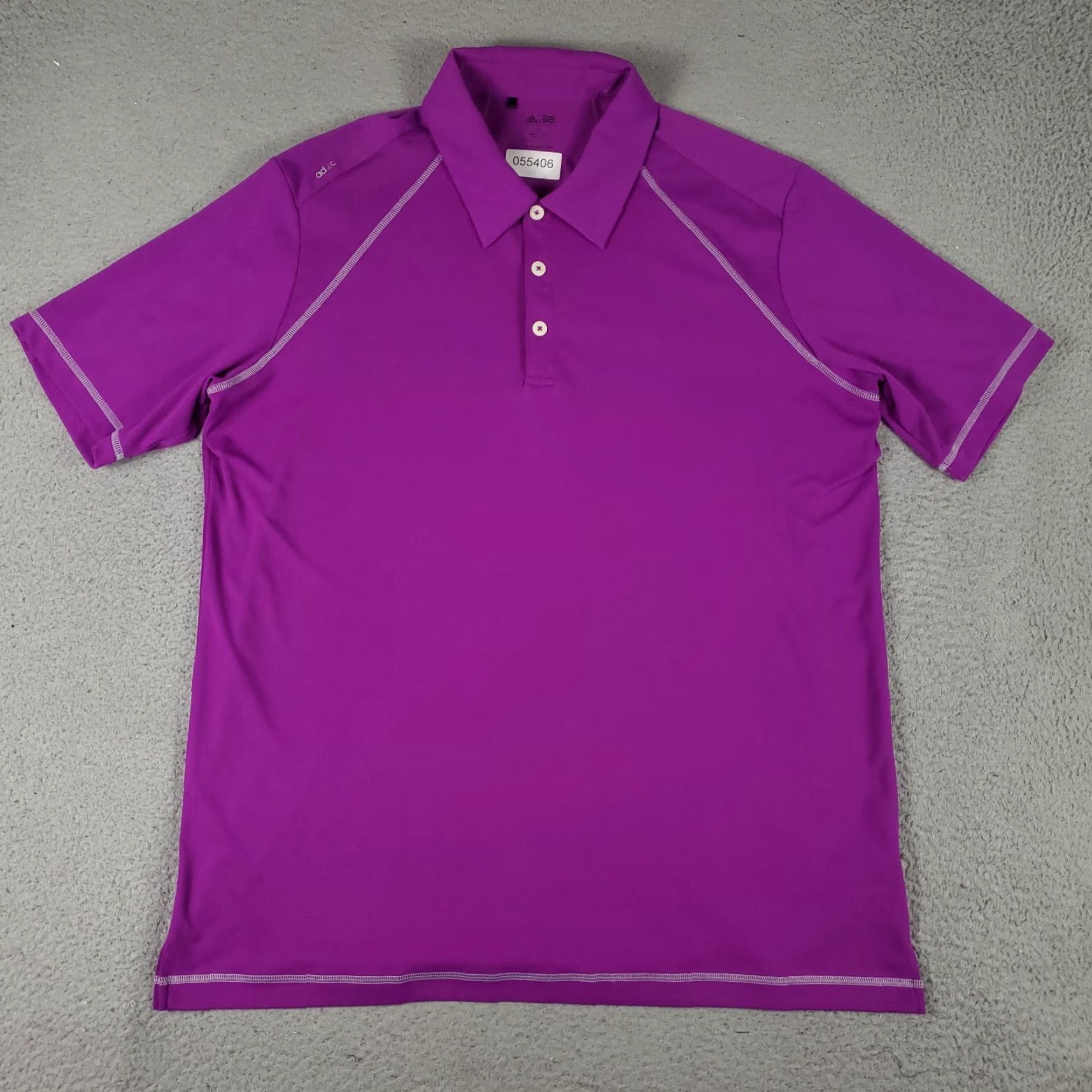Adidas Adidas Polo Shirt Mens Size XL Purple Casual Golf Short Sleeve Size US XL / EU 56 / 4 - 2 Thumbnail