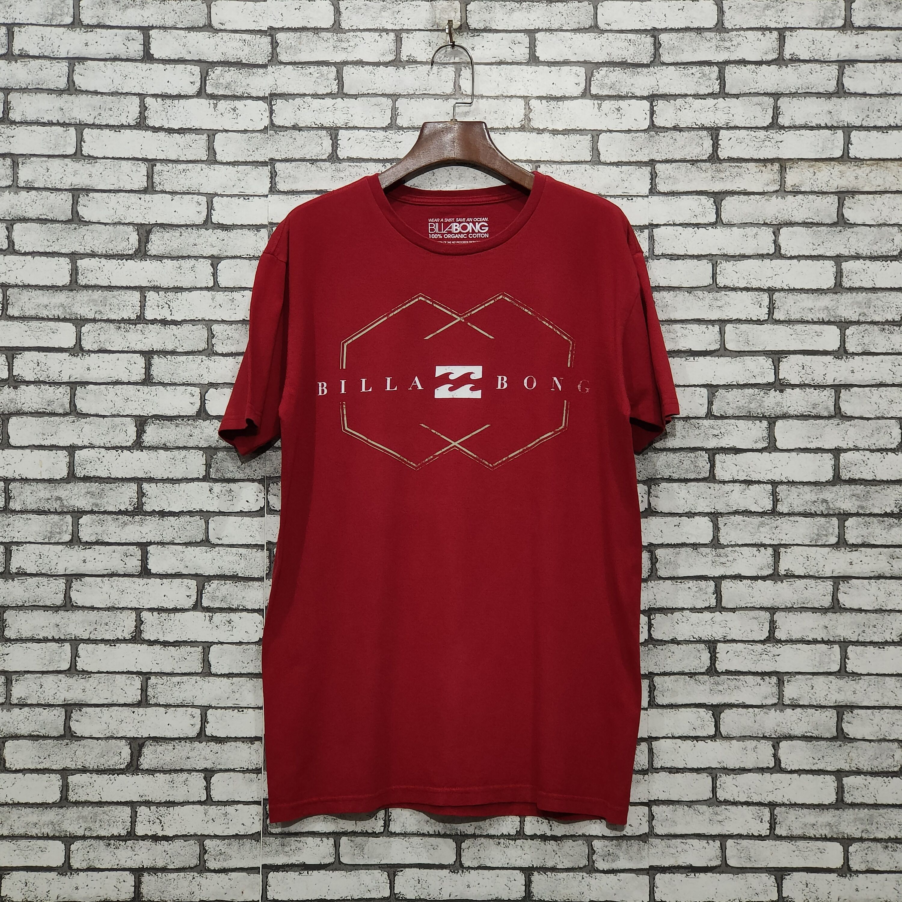 Billabong 🔥BILLABONG 100% Organic Cotton T-Shirt Size US M / EU 48-50 / 2 - 1 Thumbnail