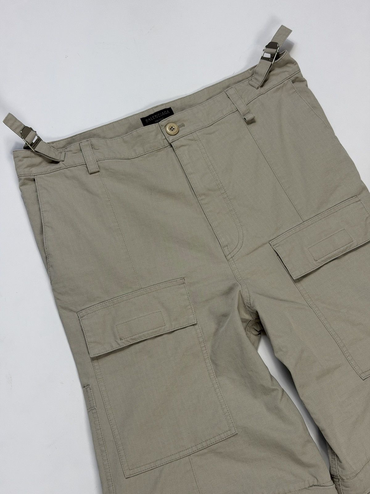 Balenciaga Balenciaga Flared Cargo Pants Beige Ripstop Size US 34 / EU 50 - 3 Thumbnail