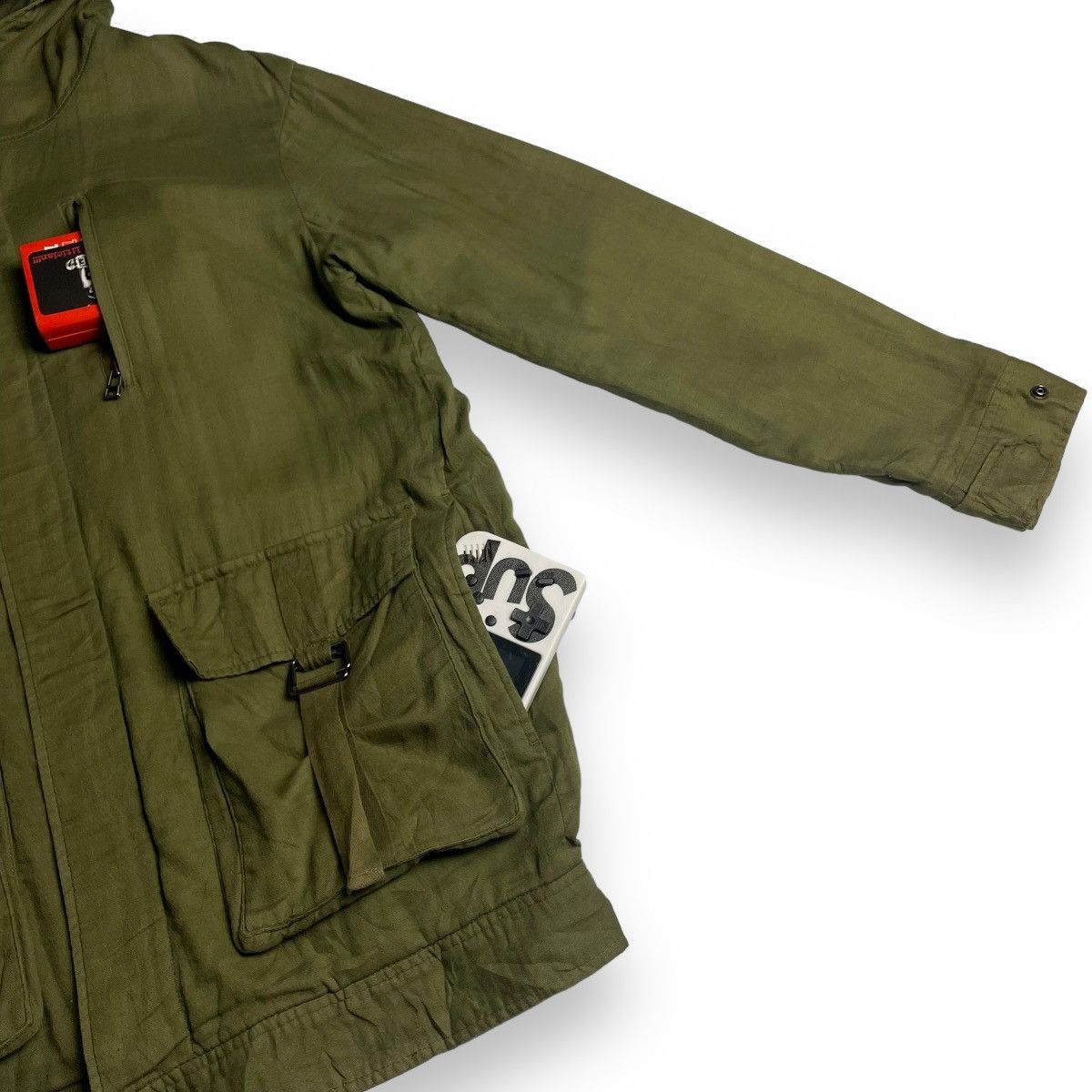 Le Grande Bleu (L.G.B.) SLY 5 POCKETS BONDAGE PUNK MILITARY PARKA JACKET Size US M / EU 48-50 / 2 - 8 Thumbnail