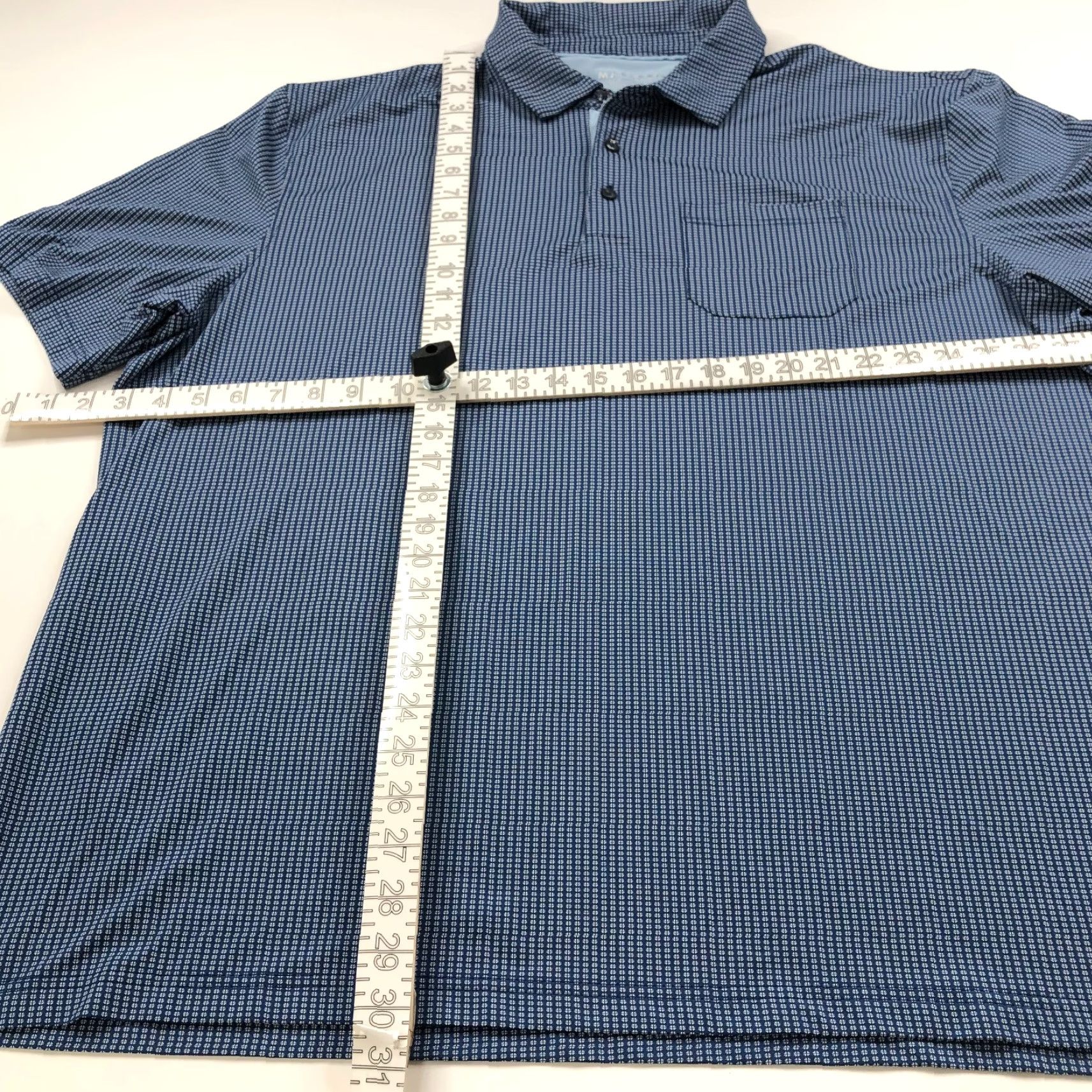 Vintage Maelreg Performance Polo Shirt 3XL Blue All Over Print Polo Shirt Men Short Sleeve Polo Golf Shirt Size US XXL / EU 58 / 5 - 2 Thumbnail