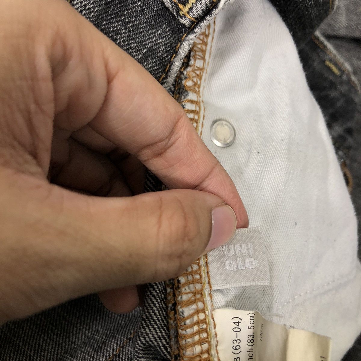Japanese Brand 🔥90’s Vintage Denim Jeans Uniqlo Japan S-002 Issey Miyake Size US 34 / EU 50 - 14 Thumbnail