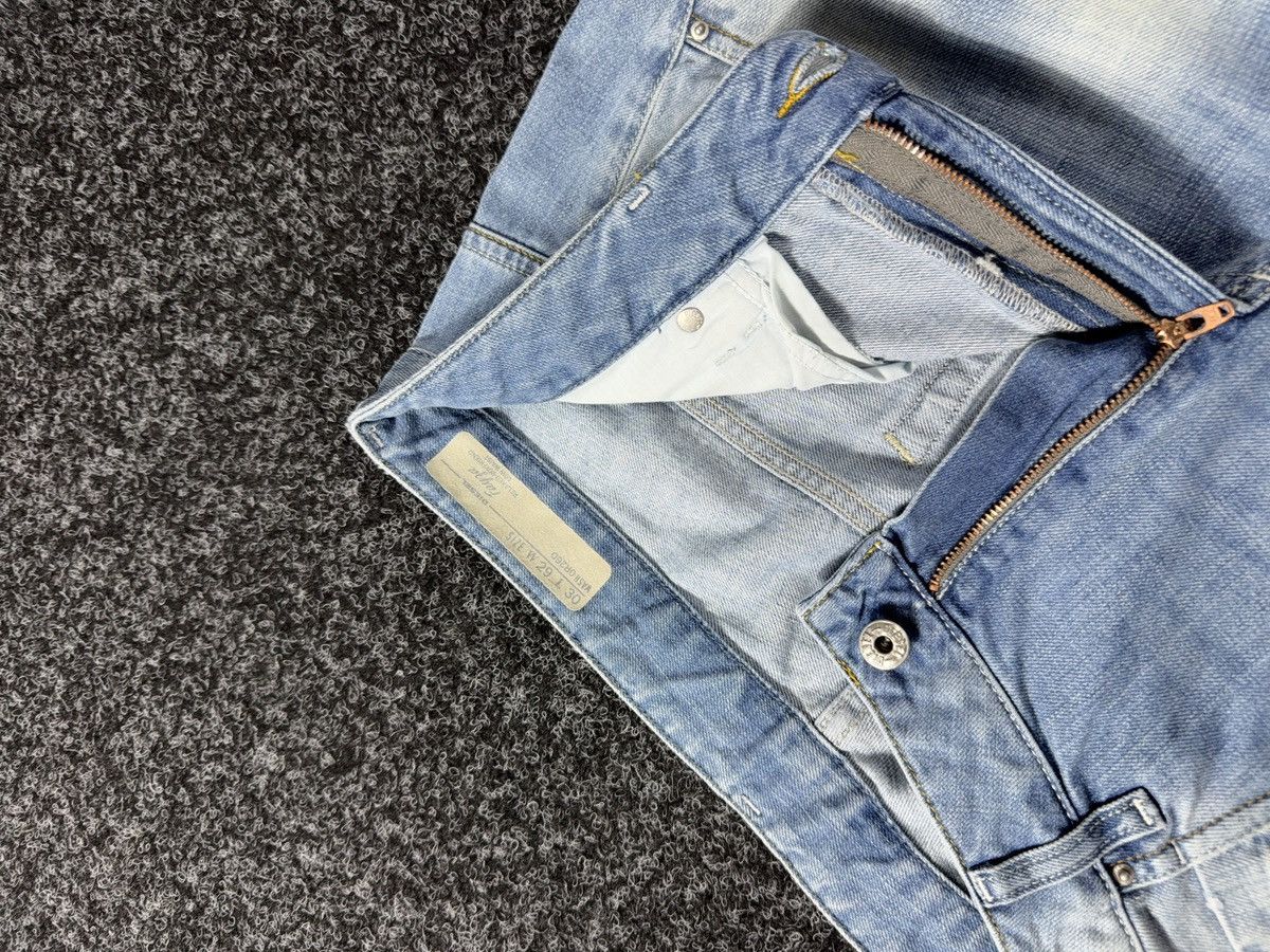 Diesel Luxury 00s Diesel Fayza Relaxed Tapered Rock Punk Jeans Y2K Size 29" - 8 Thumbnail