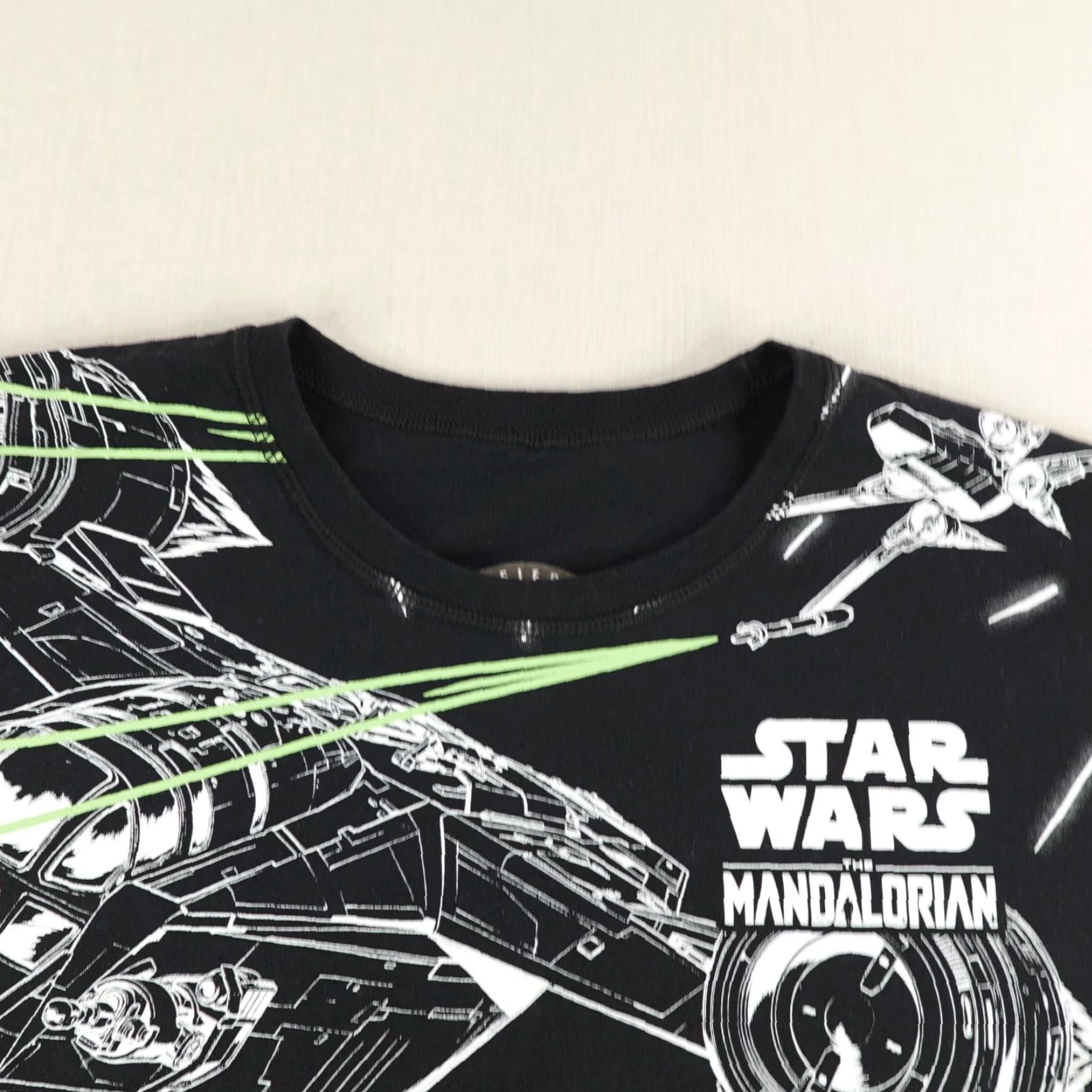 Star Wars VINTAGE Star Wars Shirt Mens Medium All Over Print AOP Reversible Mandalorian Grogu N-1 Size US M / EU 48-50 / 2 - 2 Thumbnail