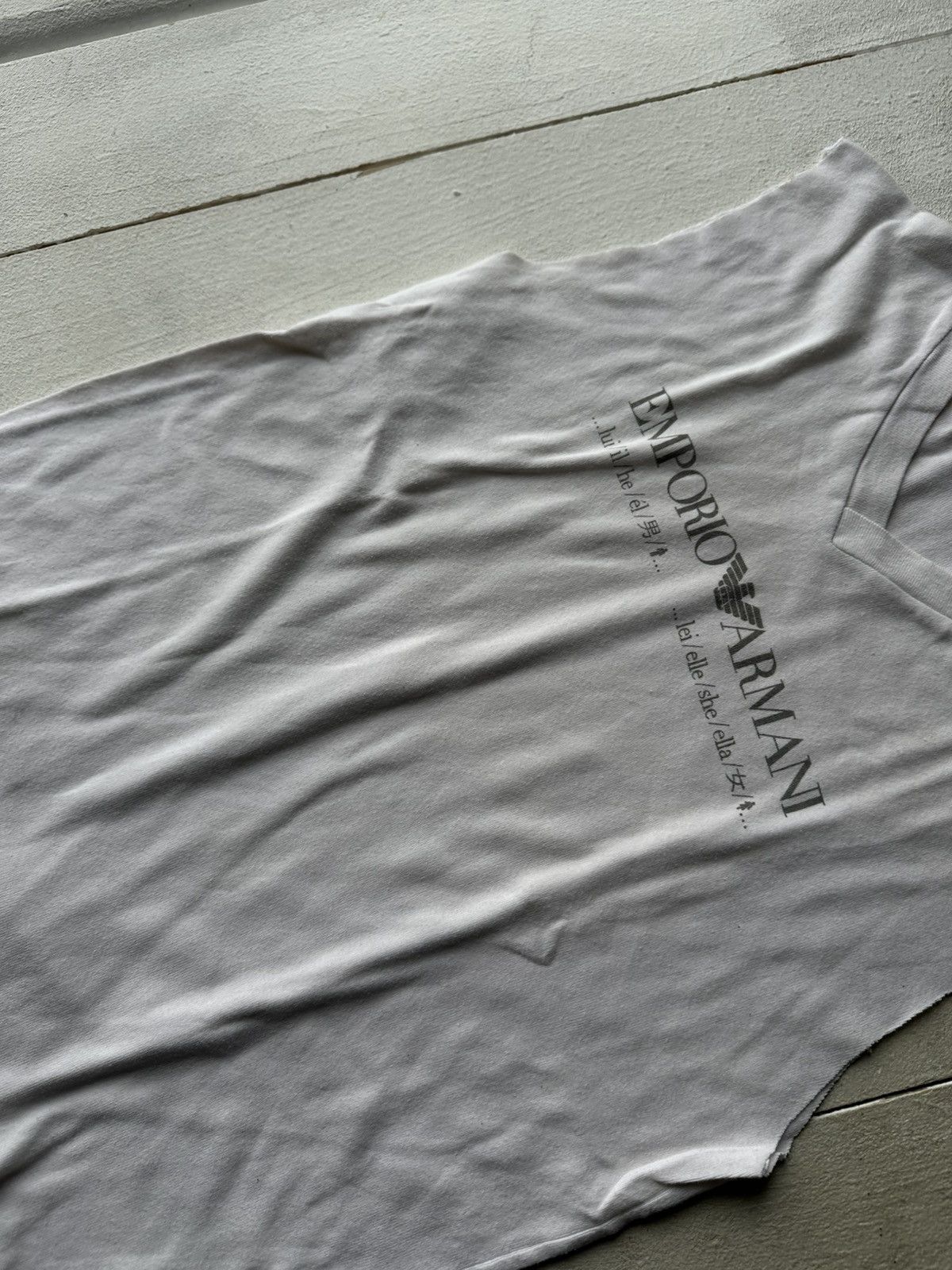 Armani 🚨VNTG Emporio Armani Jeans big monogram TANK TOP big logo Size US S / EU 44-46 / 1 - 3 Thumbnail