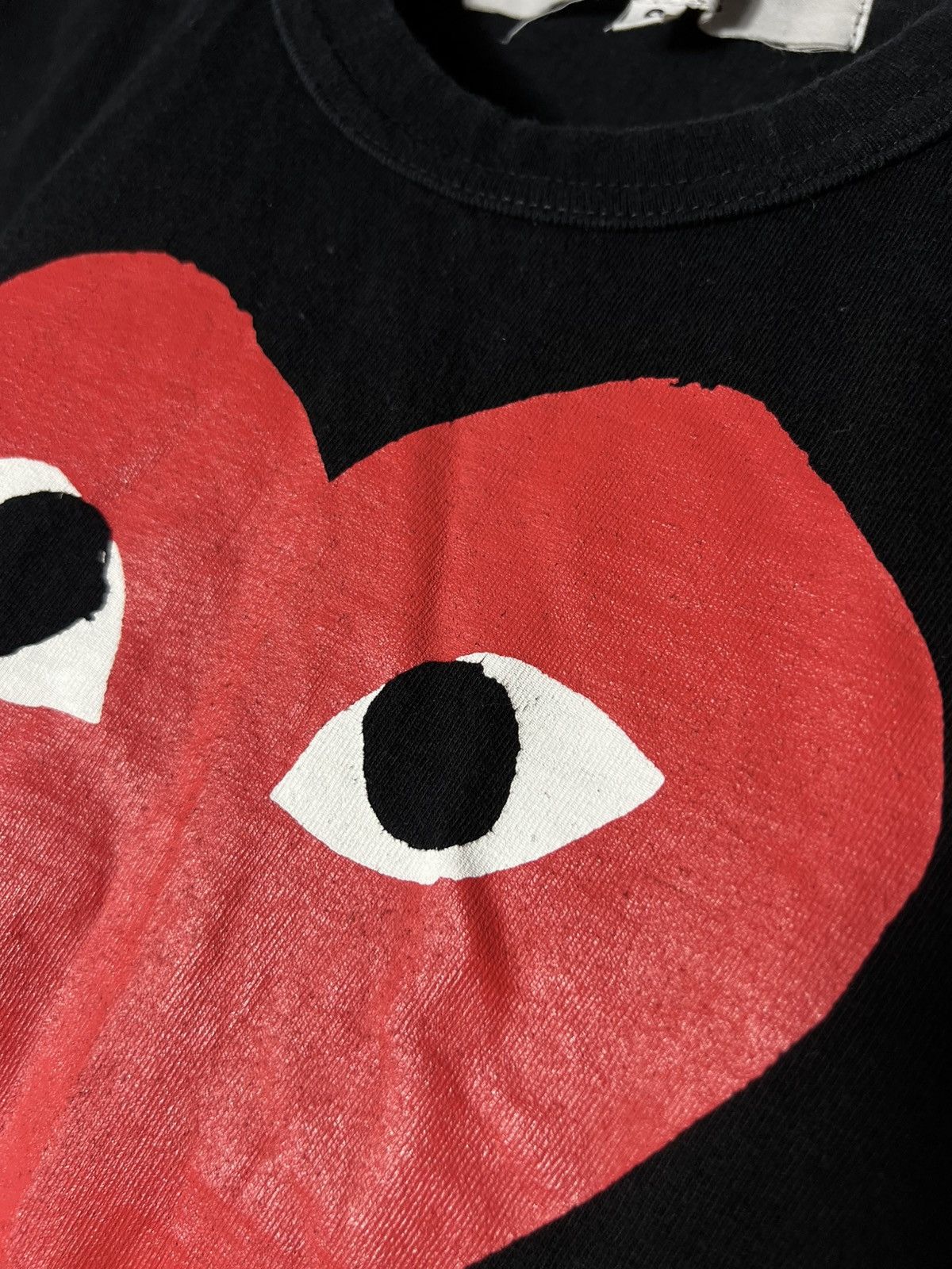 Comme des Garcons CDG Comme des Garçons Play Black T-Shirt Red Heart Logo Size US S / EU 44-46 / 1 - 6 Thumbnail