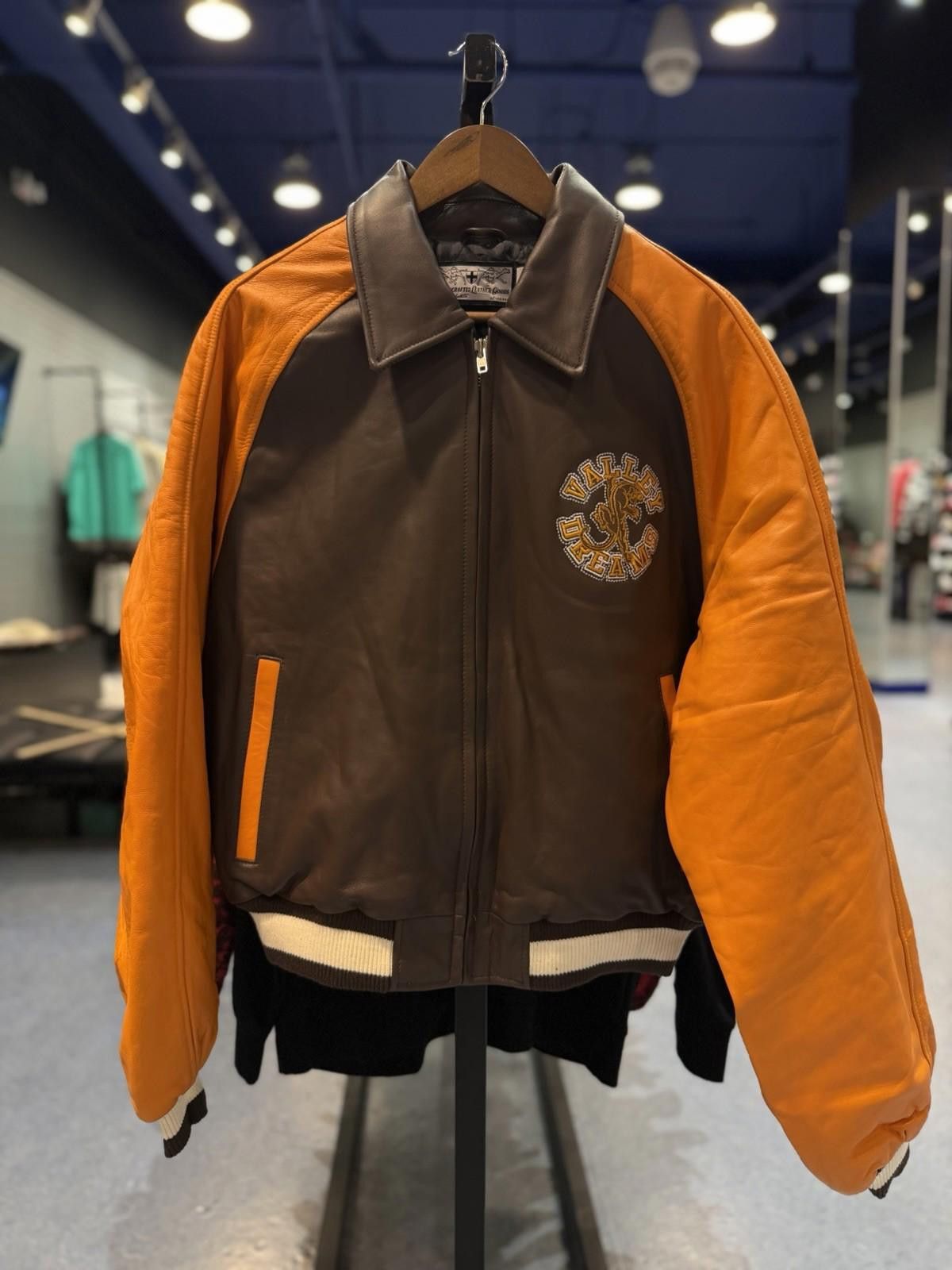 Other ValeLives Valley Leather Jacket Brown Orange Authentic Small Size US S / EU 44-46 / 1 - 3 Thumbnail