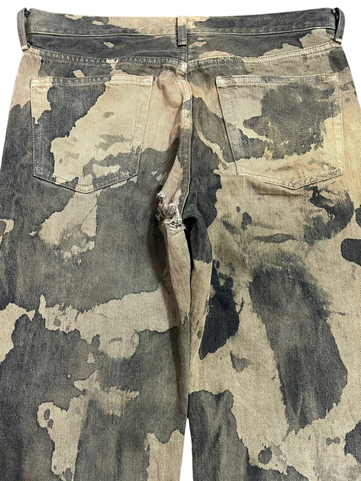 Uniqlo Vintage Japanese Uniqlo Painted Camouflage Style Jeans Size US 32 / EU 48 - 5 Thumbnail