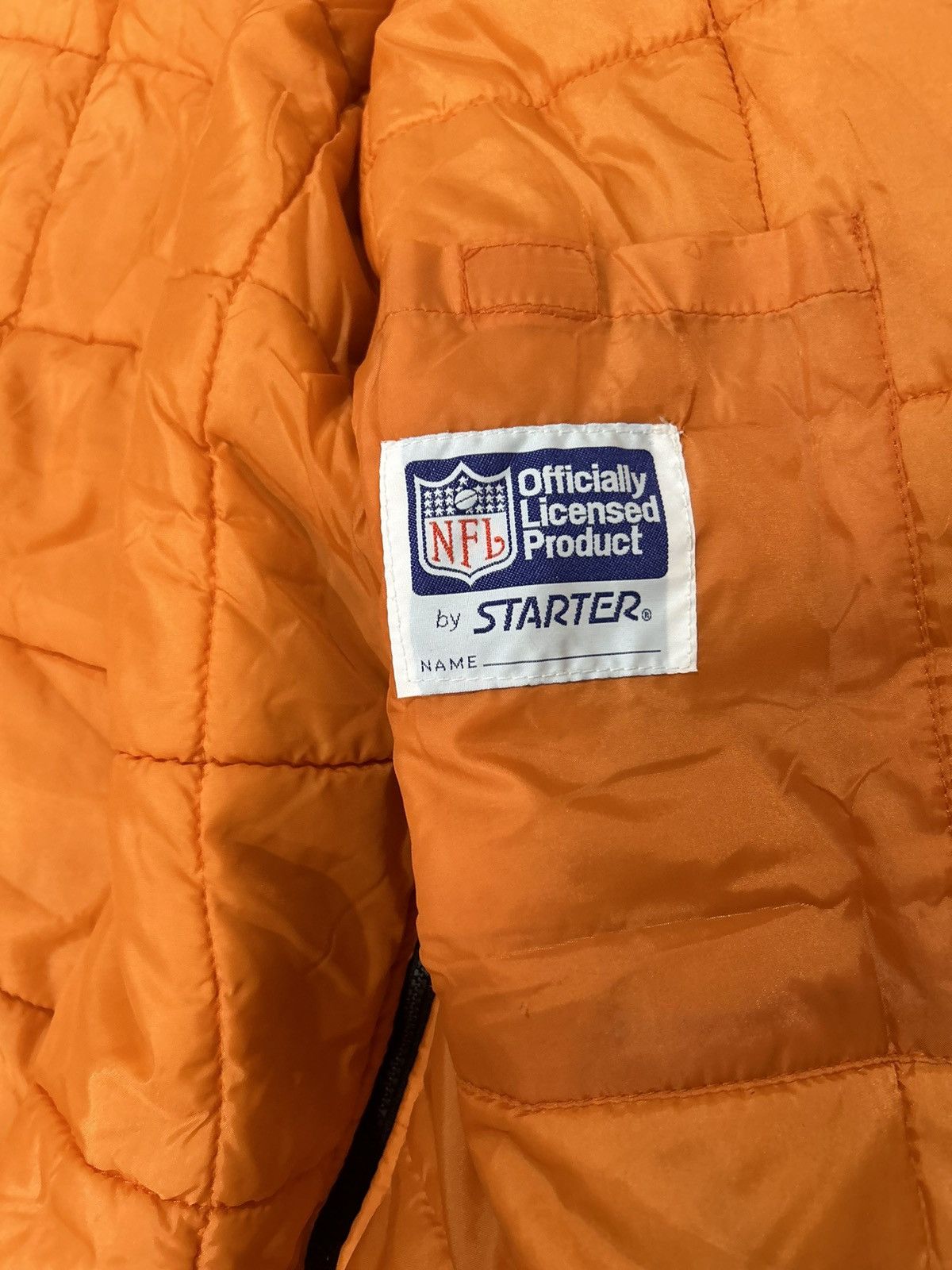 Starter Vtg bengals NFL starter puffer jacket spellout down 90s Size US XL / EU 56 / 4 - 6 Thumbnail