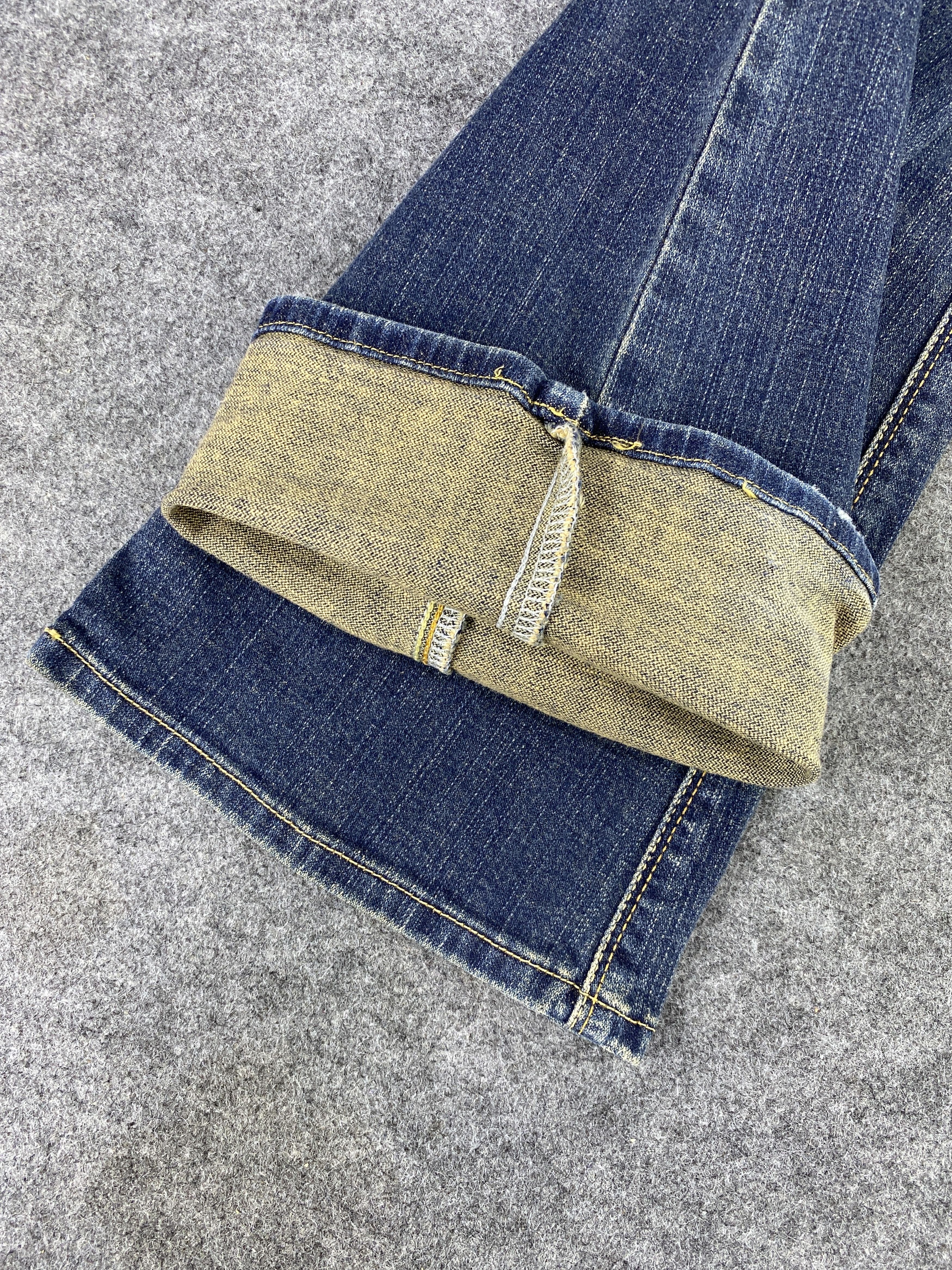 Japanese Brand C-seventeen Blue Wash bootcut Jeans - J1068 Size 27" / US 4 / IT 40 - 13 Thumbnail